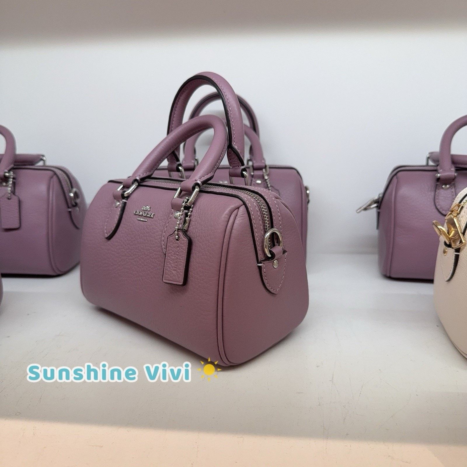 Coach NWT Coach Mini Rowan Crossbody/Satchel Leather CW328 Jasmine Size ONE SIZE - 5 Thumbnail