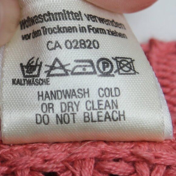 Vintage Vintage Mondi Wool Acrylic Coral Salmon Pink Sweater Sz 36 Size L / US 10 / IT 46 - 5 Thumbnail