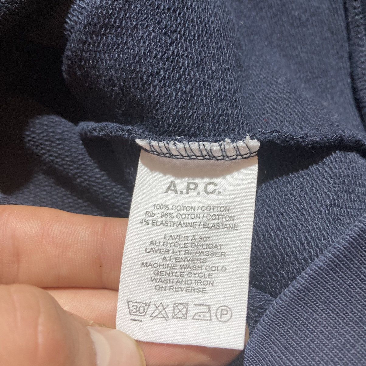 A.P.C. A.P.C. Logo Sweatshirt Rare Size US L / EU 52-54 / 3 - 8 Thumbnail