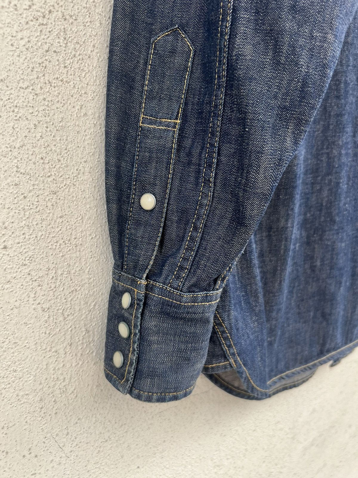 Levi's Vintage 1998 Levi’s Mud Denim Western Shirt Slant Pocket Size US L / EU 52-54 / 3 - 14 Thumbnail