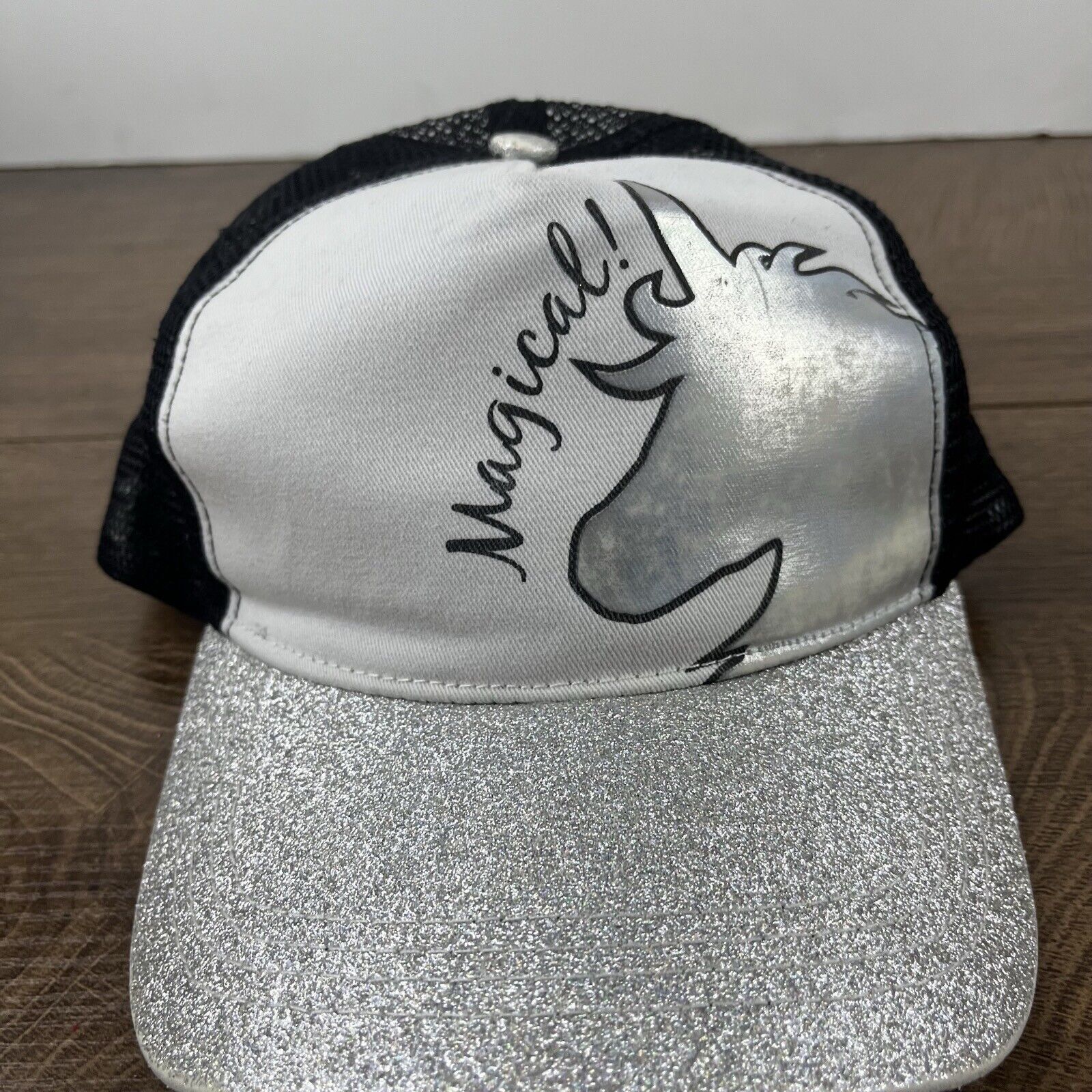 Other Magical Unicorn Hat Snapback Hat White Adjustable Hat Adult Size ONE SIZE - 5 Thumbnail