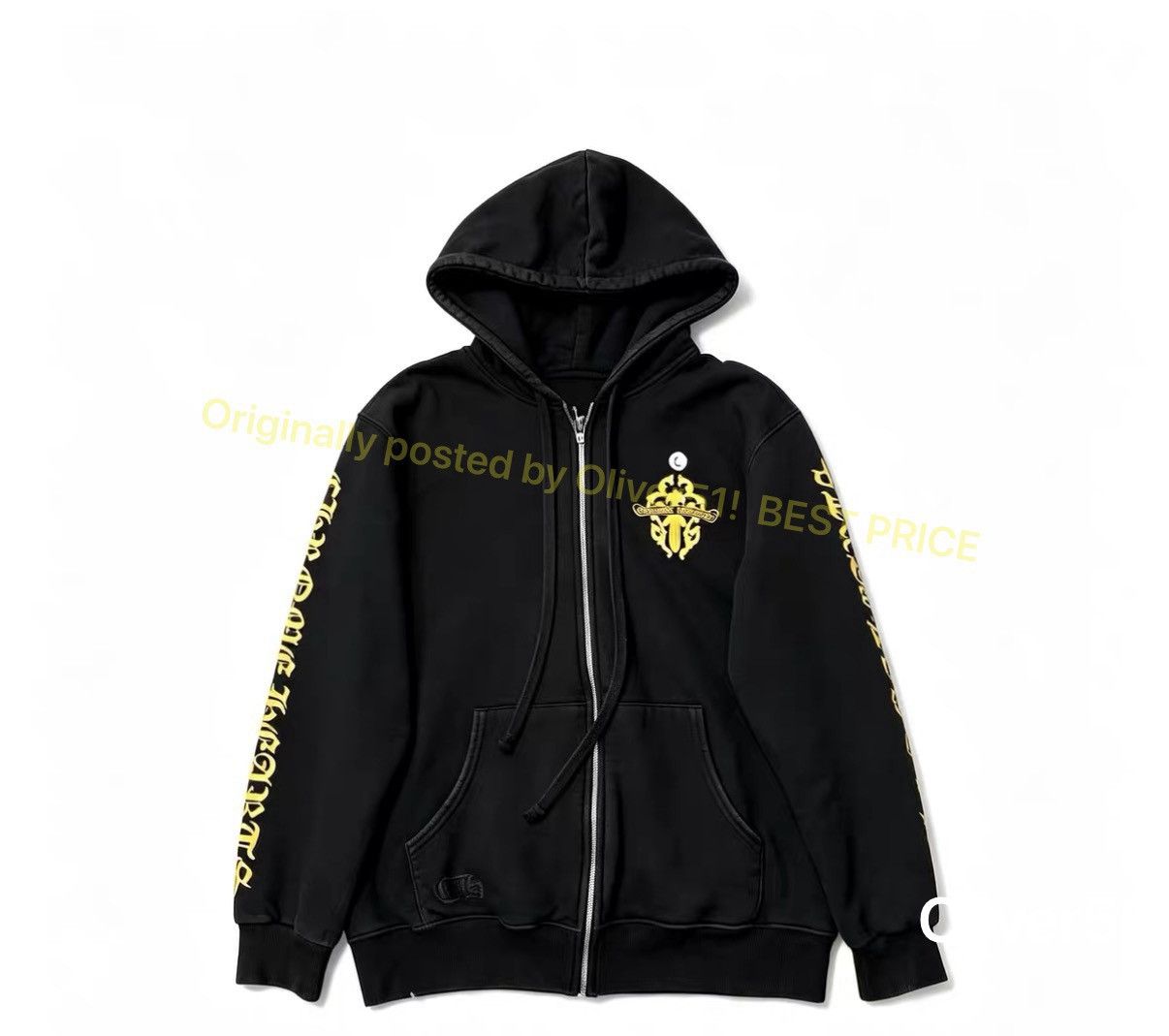 Chrome Hearts Chrome hearts x The Rolling Stones blue tongue zip