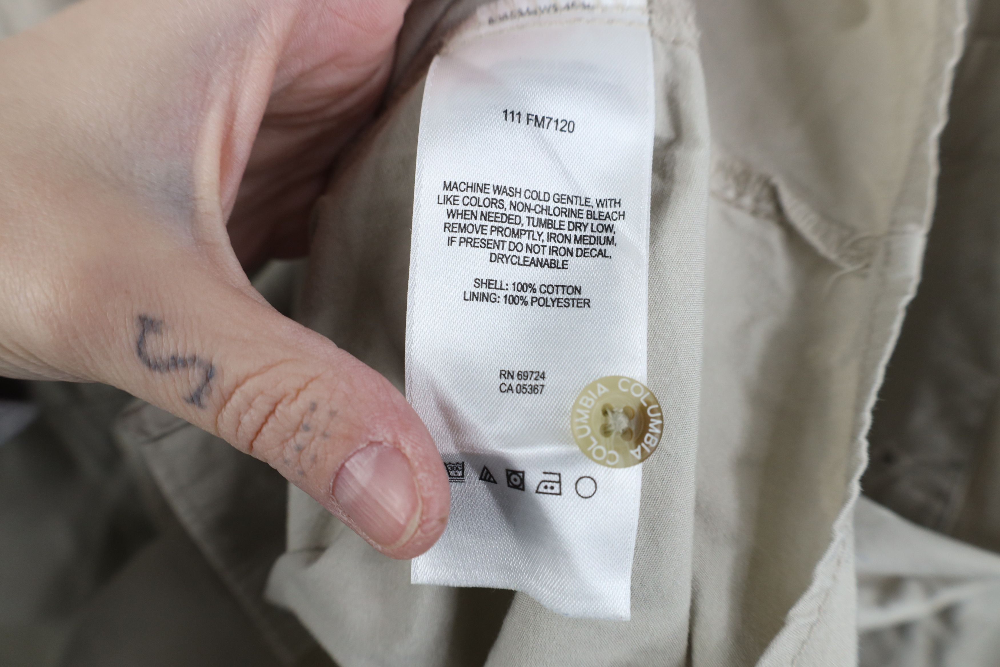 Columbia Columbia PFG Spell Vented Collared Button Shirt Beige Tan Size US XXL / EU 58 / 5 - 10 Thumbnail