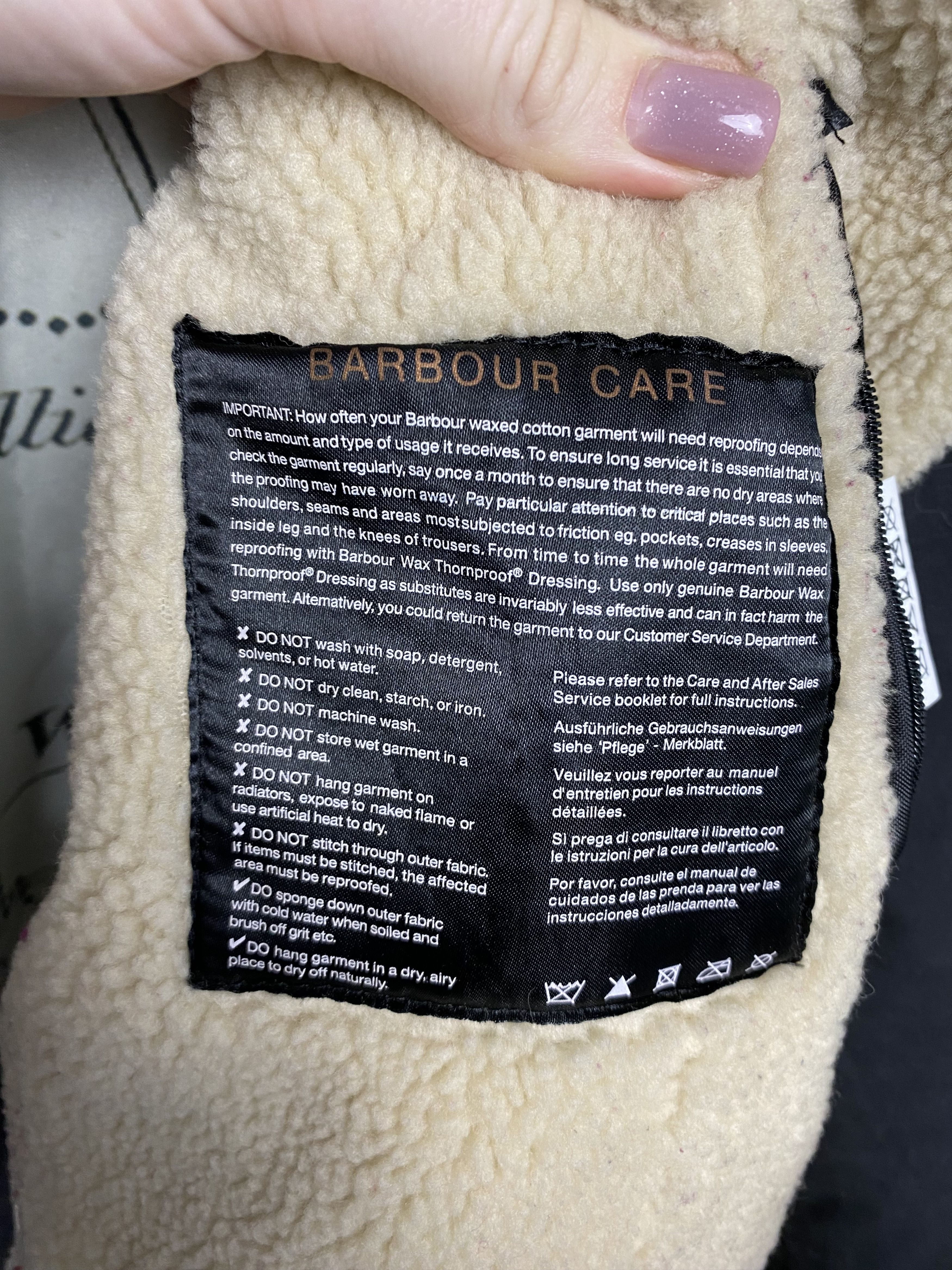 Barbour × Vintage Barbour Matlock Vintage Womens WAX Biker Jacket Size XL / US 12-14 / IT 48-50 - 8 Thumbnail