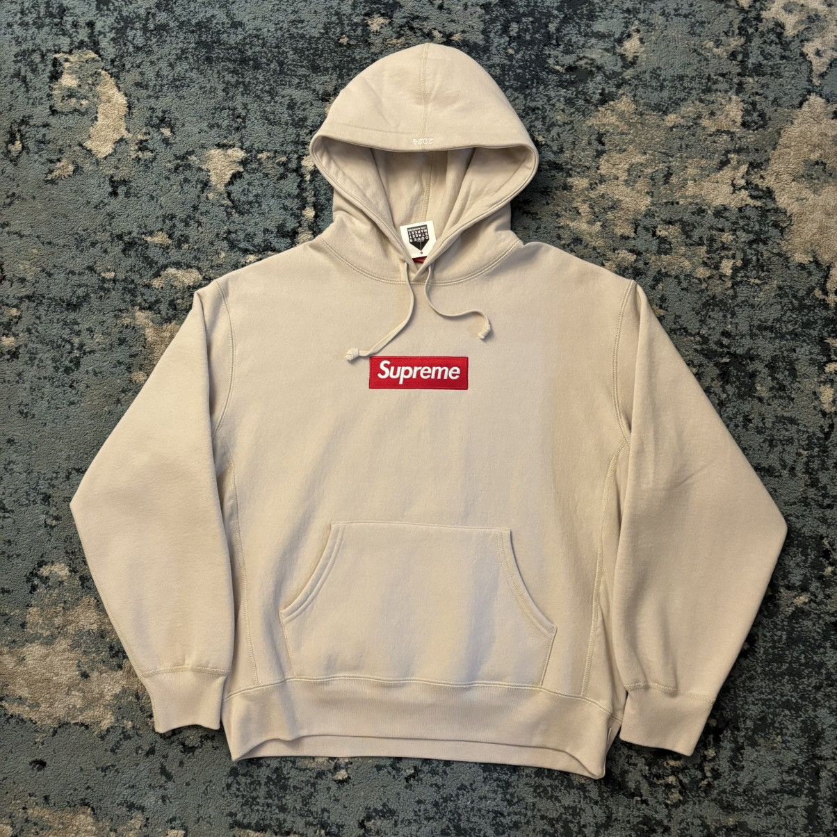 Supreme Supreme Box Logo Hooded Sweatshirt FW23 “Dark Sand” size M 