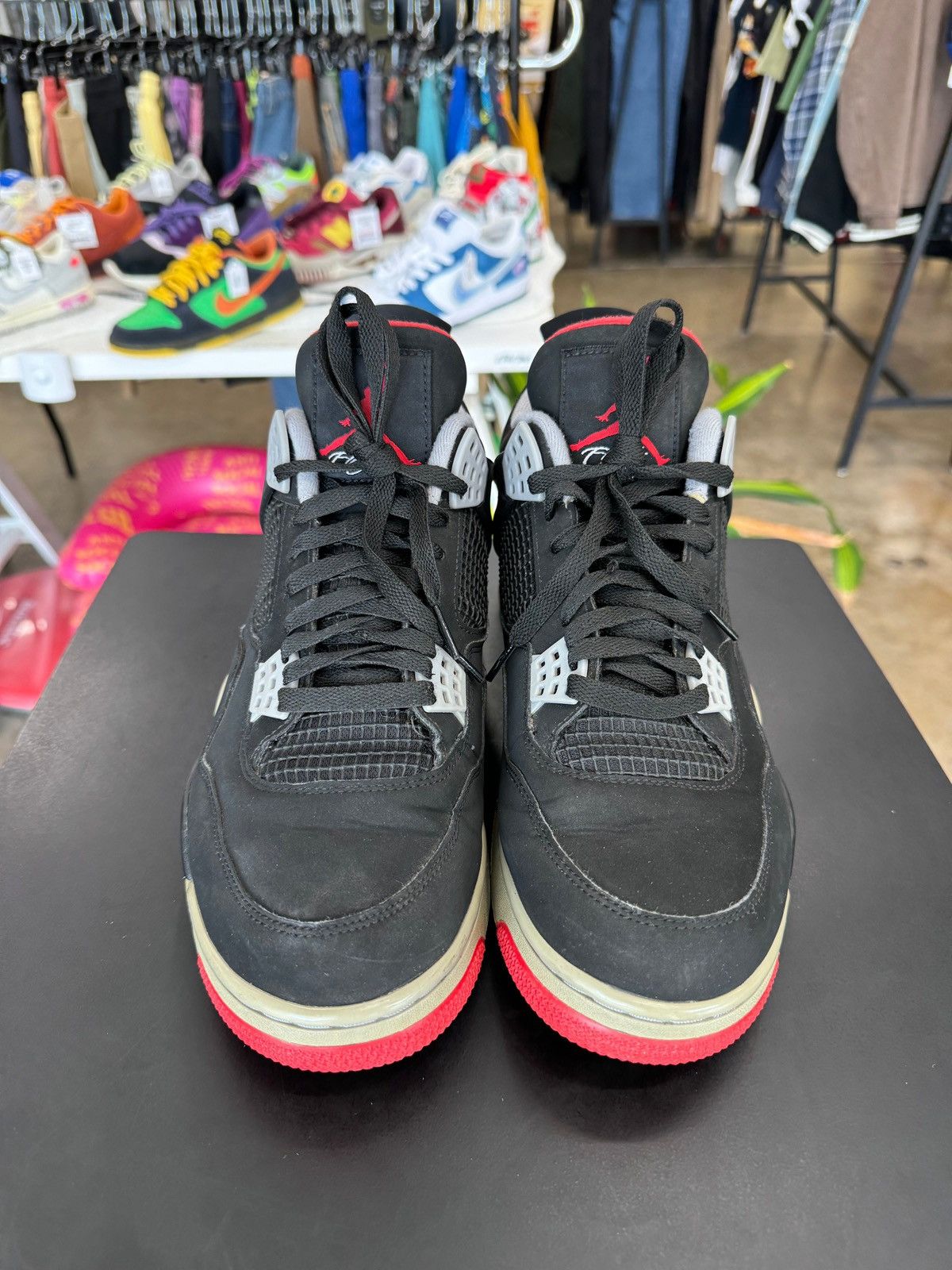 Jordan Brand Air Jordan 4 Black Cement Bred Sz. 12 (2019) Size US 12 / EU 45 - 2 Thumbnail