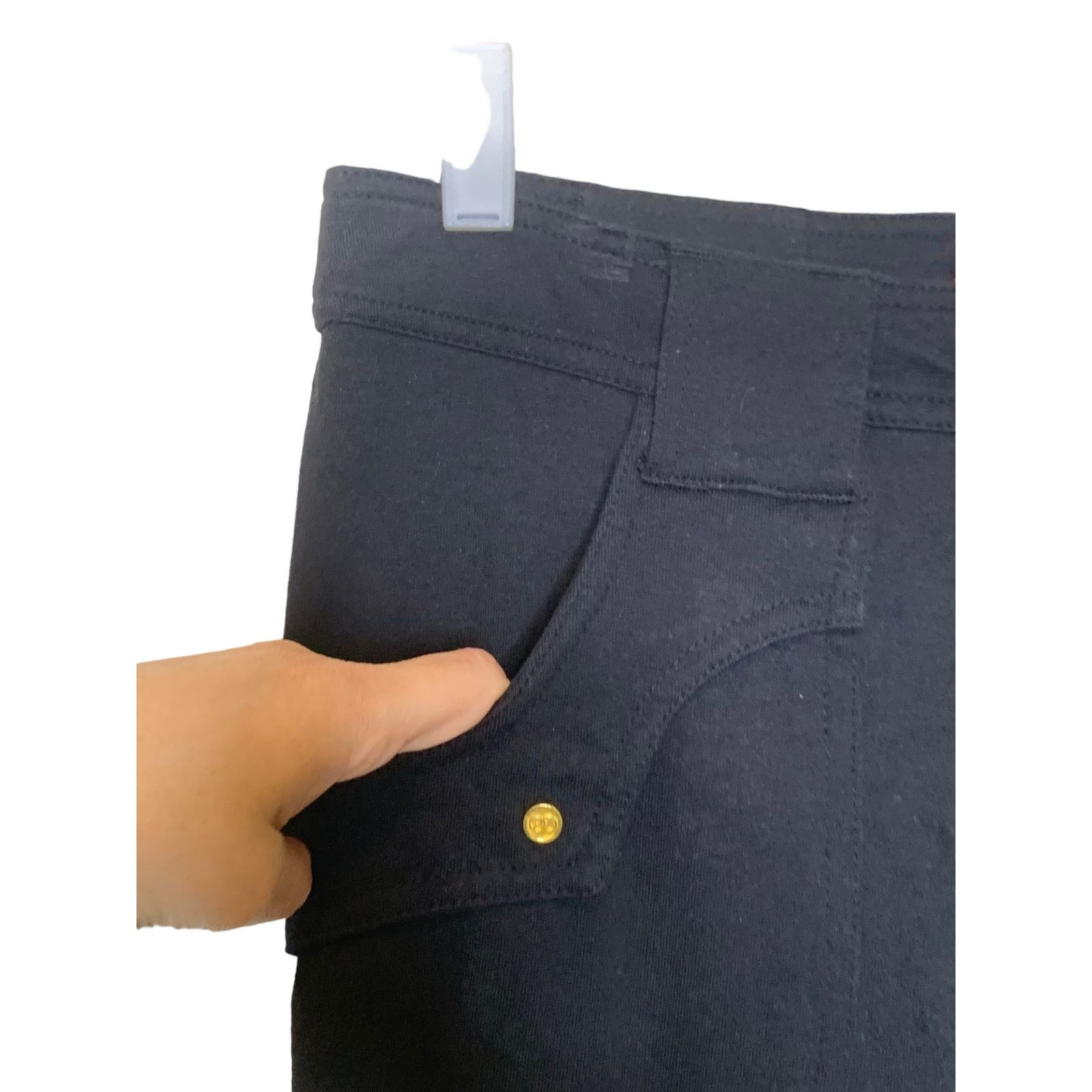 Coogi Coogi black embroidered stretch casual pants size 9/10 Size 32" / US 10 / IT 46 - 8 Thumbnail