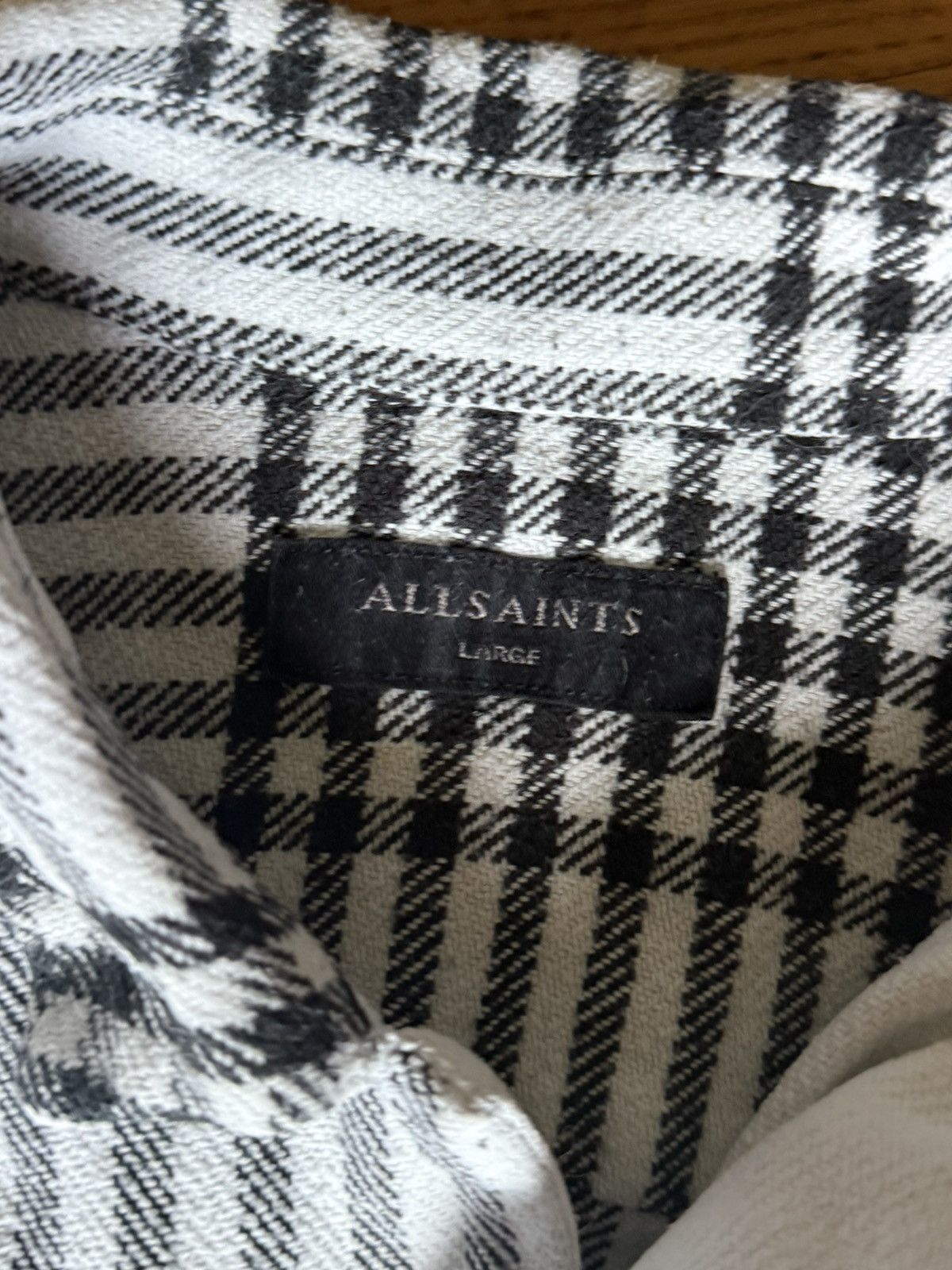 Allsaints Allsaints Big Check Flannel White Size US L / EU 52-54 / 3 - 3 Thumbnail