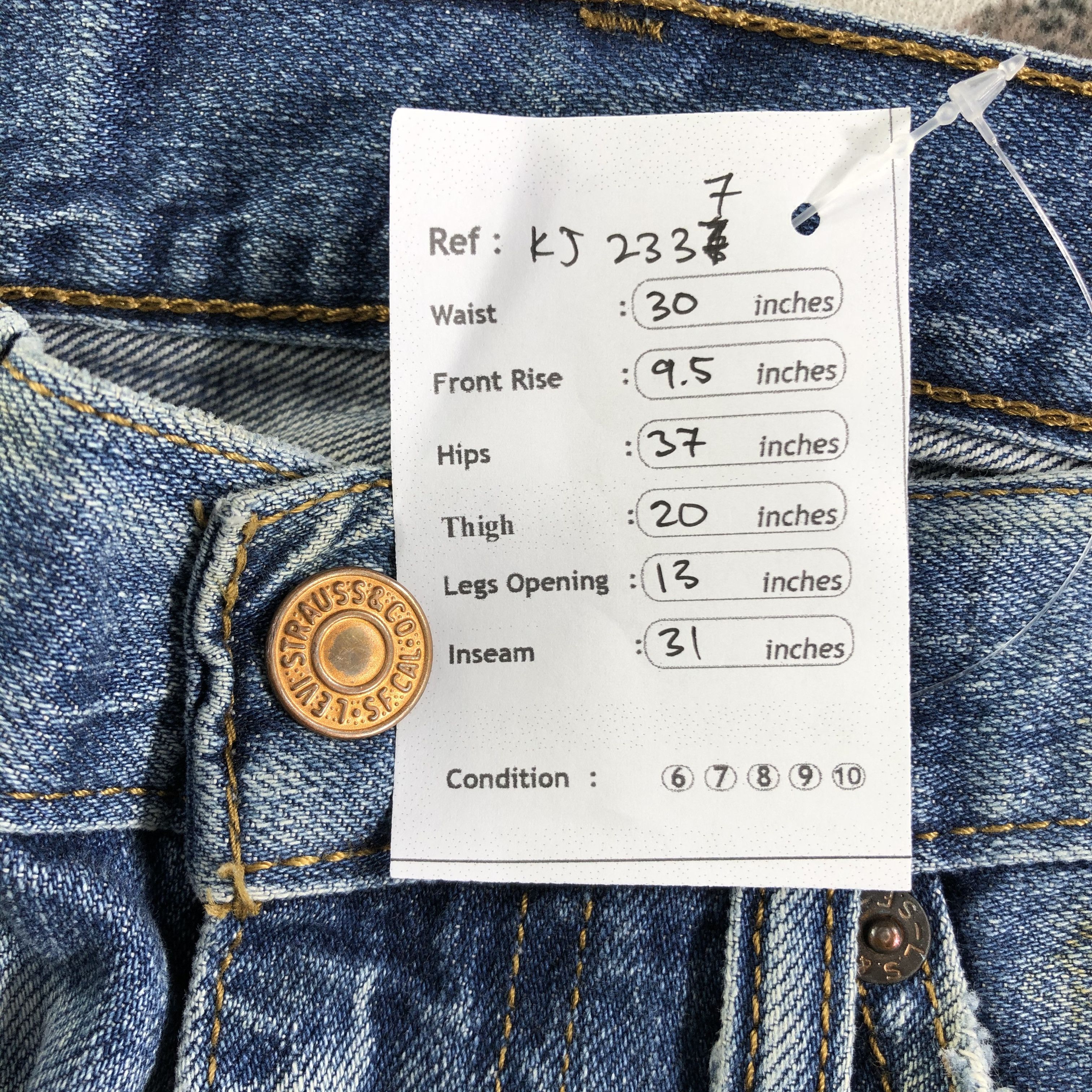 Levi's Vintage Levis 511 Jeans Distressed Denim KJ2337 Size US 28 / EU 44 - 12 Thumbnail