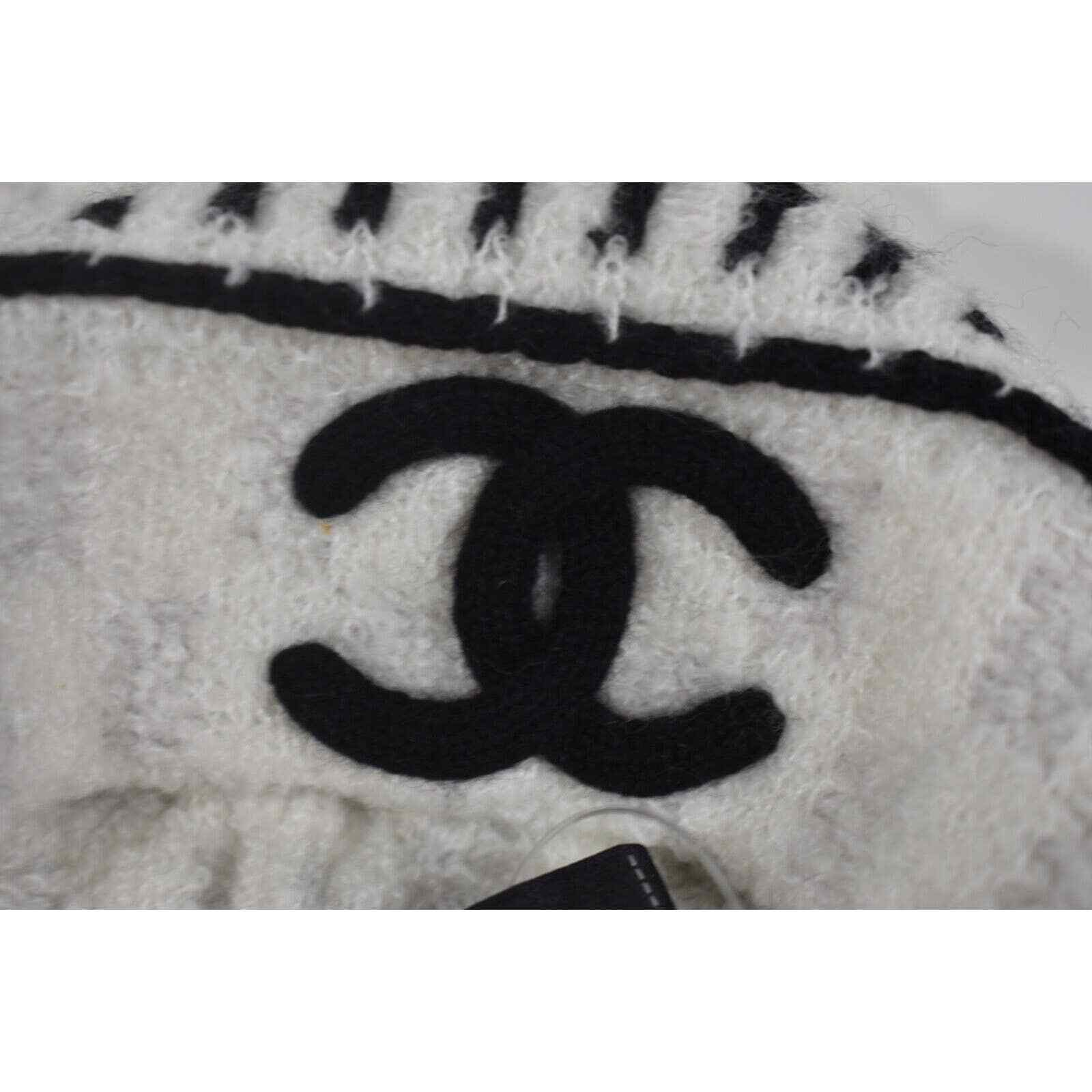 Chanel Chanel Cashmere Wool Silk CC Logo Beanie Winter Hat Cloche Size ONE SIZE - 6 Thumbnail