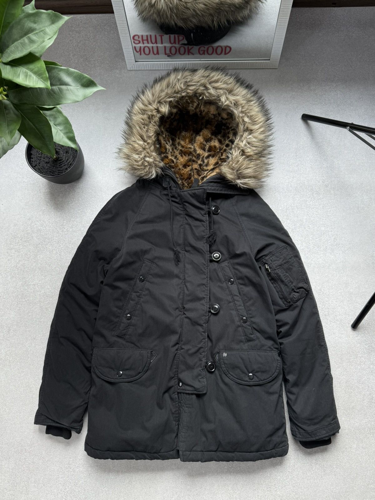 Denim & Supply Ralph Lauren Denim & Supply Ralph Lauren Faux Fur Parka Jacket Hooded Size XS / US 0-2 / IT 36-38 - 4 Thumbnail