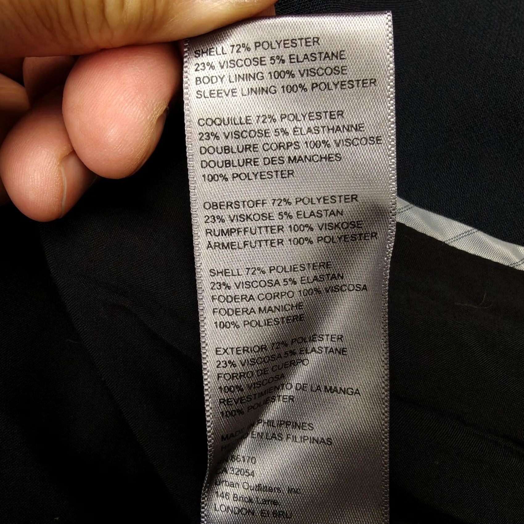 Vintage Maeve Blazer Black Womens 12 Stretch Four Button Lined Jacket Office Workwear Size XL / US 12-14 / IT 48-50 - 5 Thumbnail