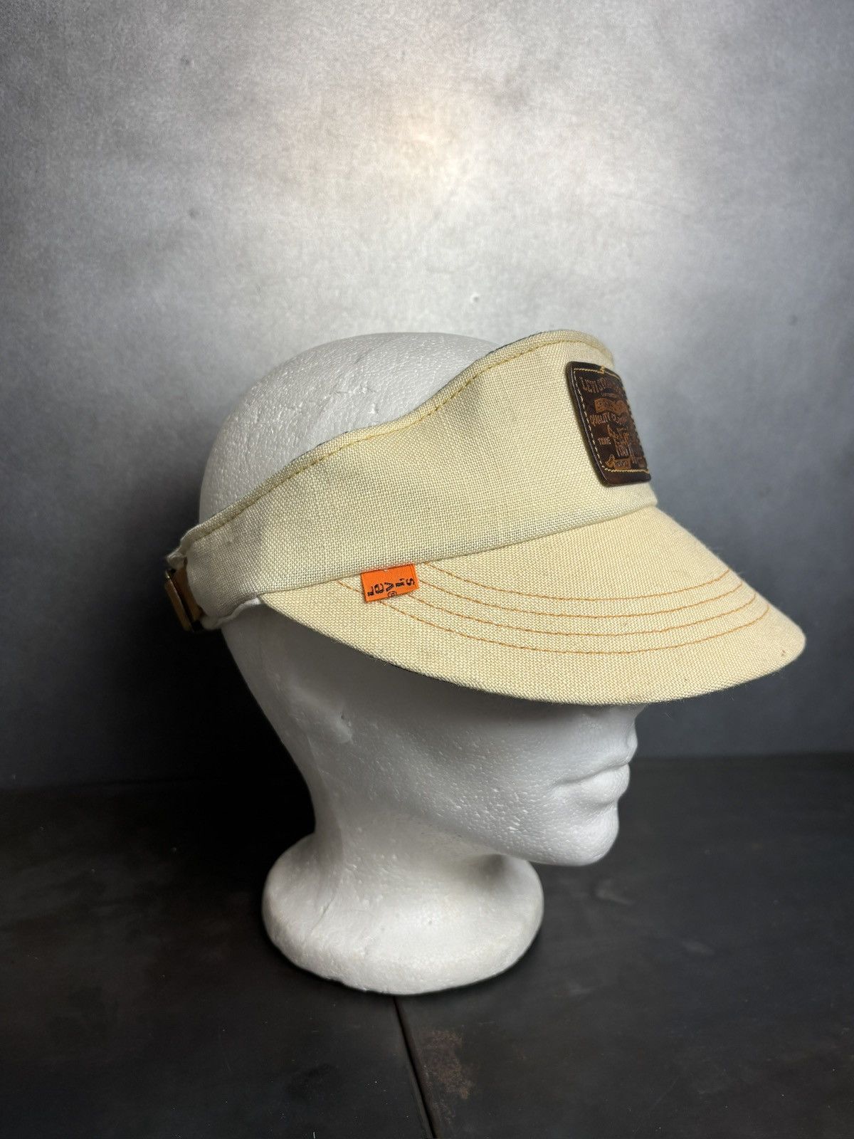 Levi's 1970s Levi's Orange Tab Hat 70s Vintage Levis Golf Visor Size ONE SIZE - 2 Thumbnail