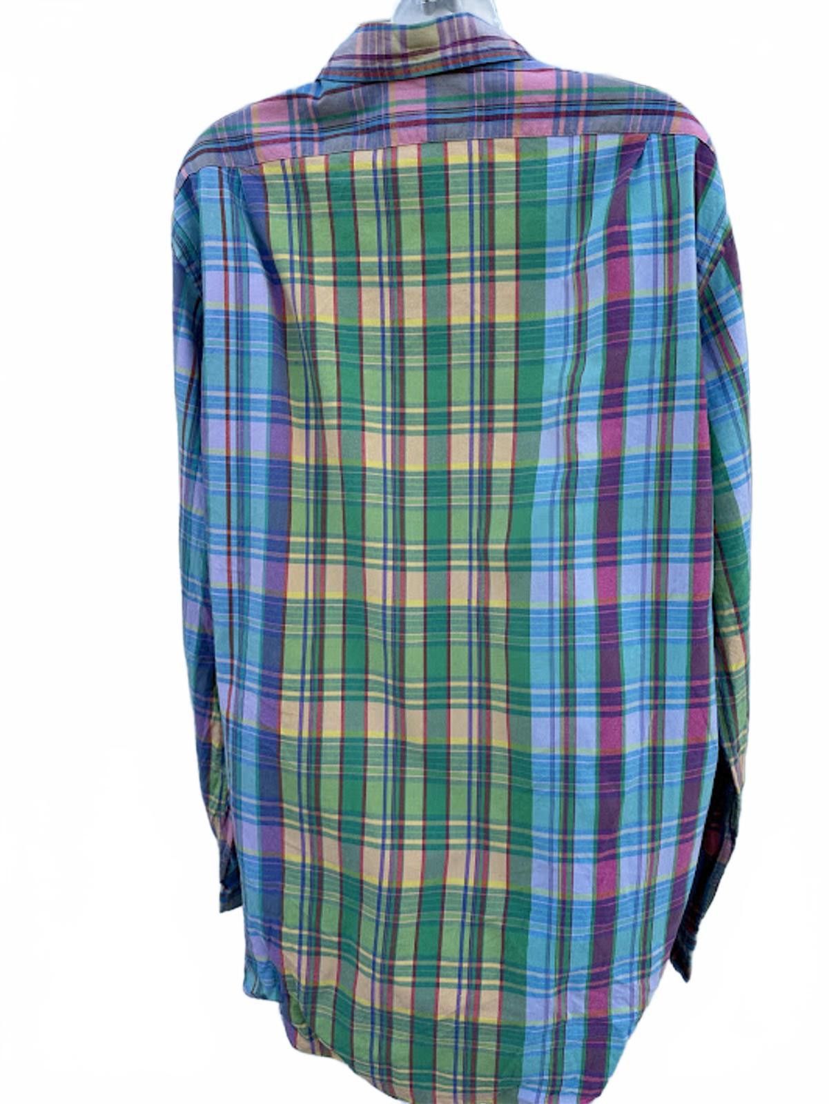 Polo Ralph Lauren Polo Ralph Lauren Trim Military Plaid Shirt XL Size US XL / EU 56 / 4 - 2 Thumbnail