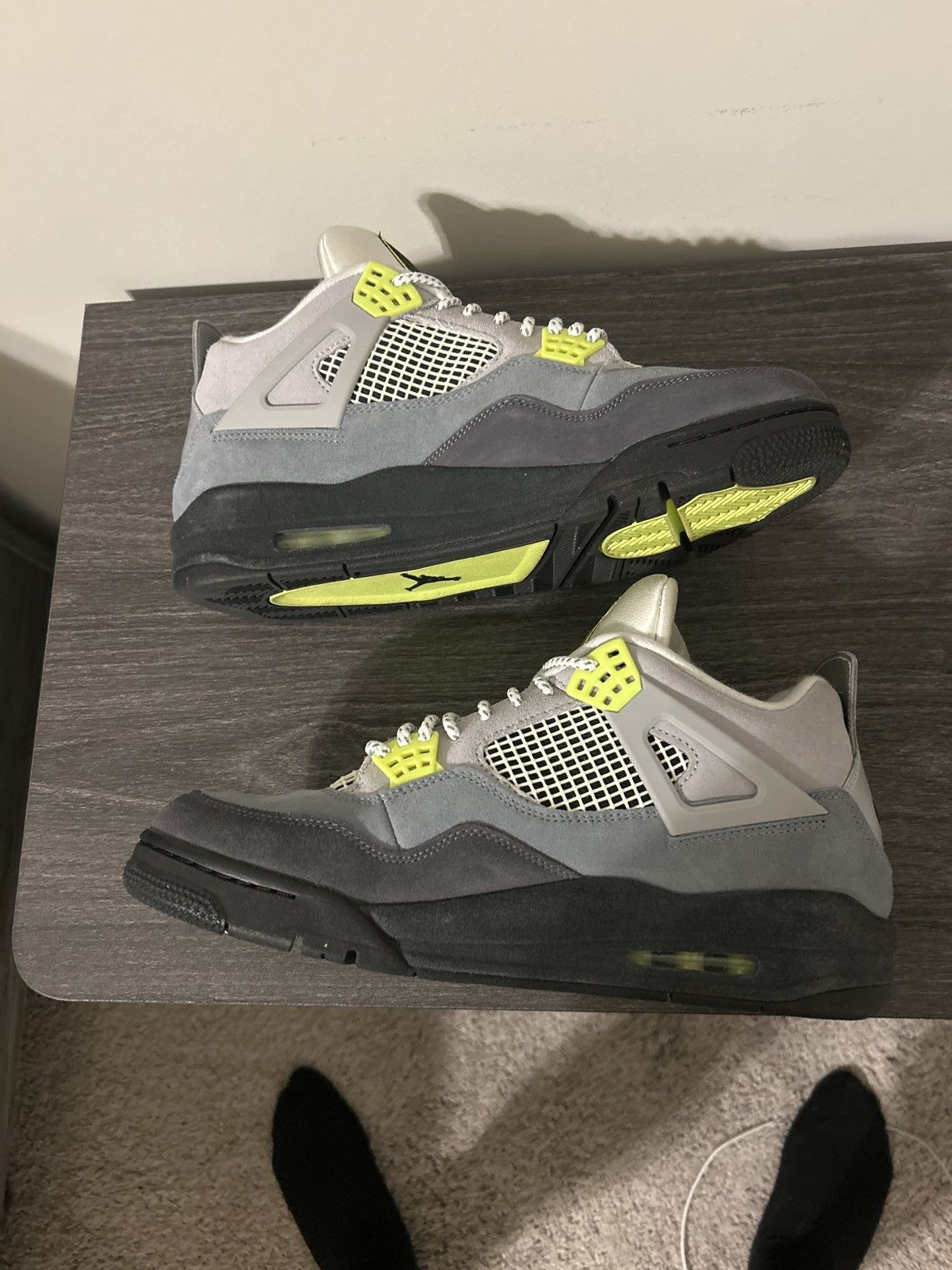 Jordan Brand Air Jordan 4 Retro SE Cool Grey/Volt-Wolf Grey Size US 12 / EU 45 - 7 Thumbnail