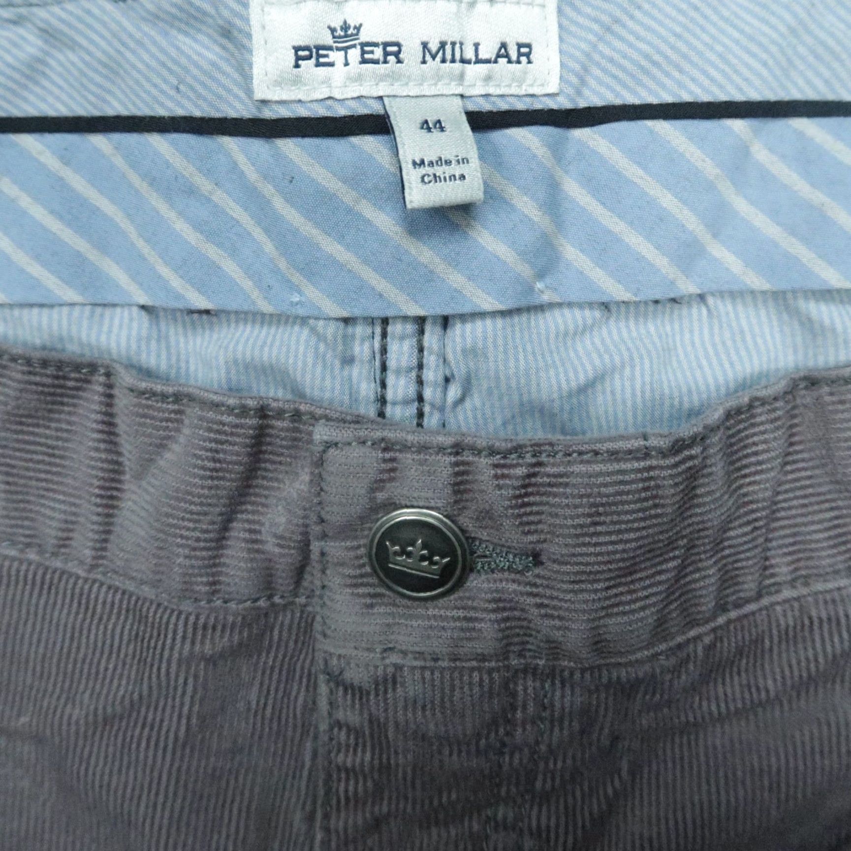 Peter Millar Peter Millar Pants 44x33 Gray Superior Soft Corduroy 5 Pocket Chino Mens Size US 44 / EU 60 - 4 Thumbnail