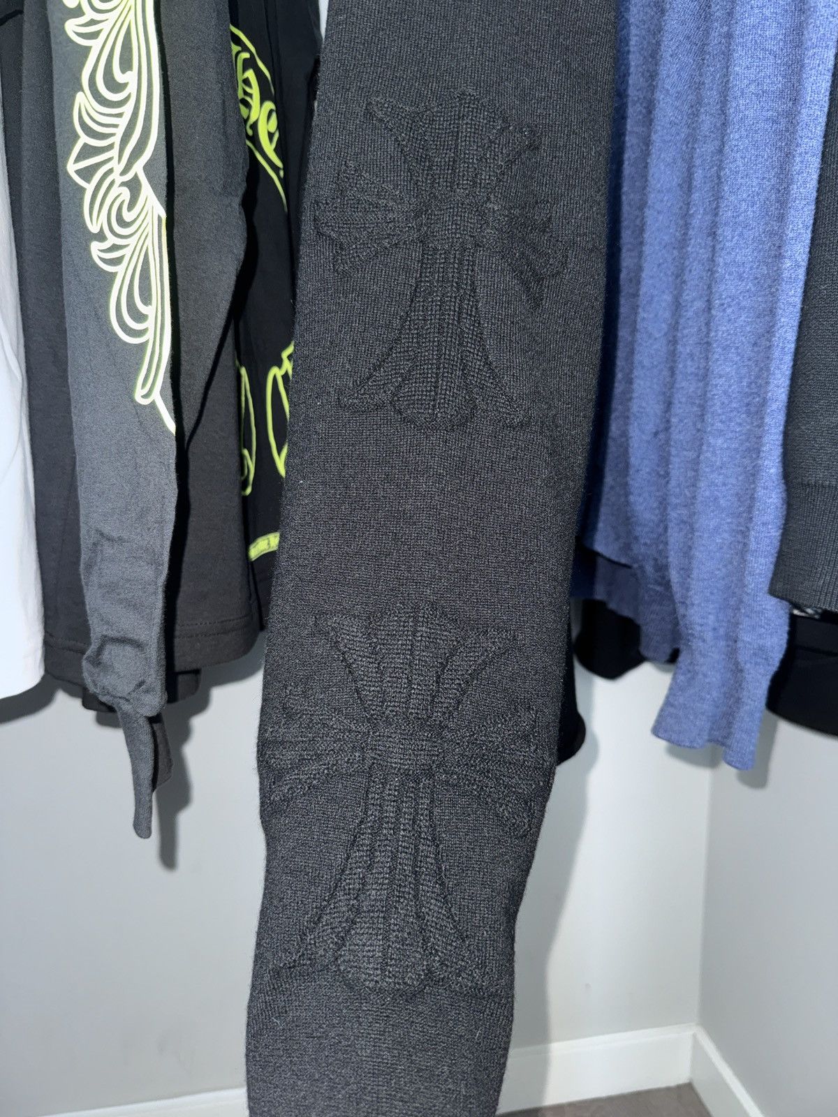 Chrome Hearts Chrome Hearts Black Cashmere Herman Jacquard 3Cross Sweater Size US L / EU 52-54 / 3 - 8 Thumbnail