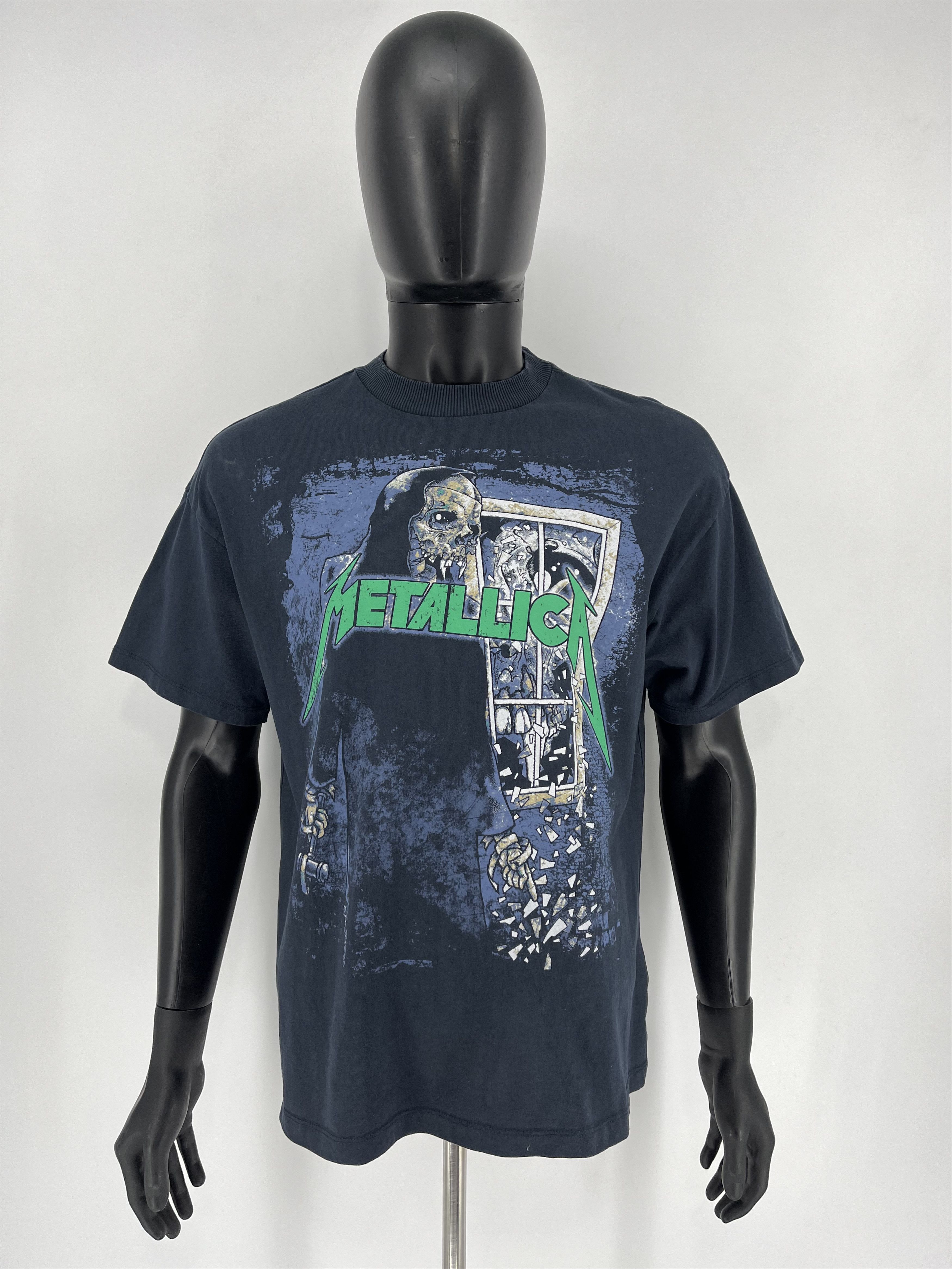 Band Tees Vintage Y2K Metallica Skulls Dead Face Band Rock Streetwear Size US L / EU 52-54 / 3 - 3 Thumbnail