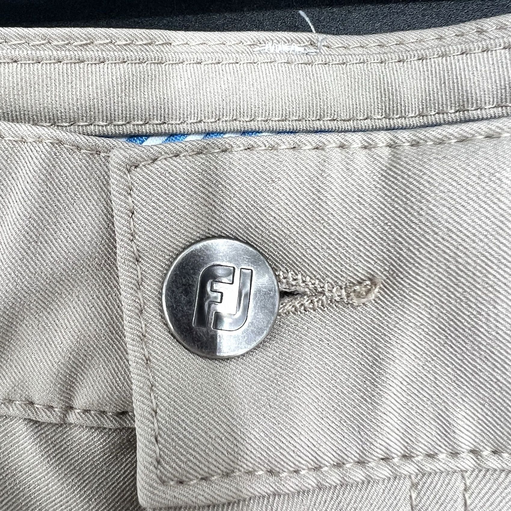 Footjoy FootJoy Men's 5-Pocket Golf Pants Beige 36x31 Athletic Fit Stretch Modern Chino Mens Straight Leg 31 Inseam Regular Rise Mid-30s XS? Size US 36 / EU 52 - 2 Thumbnail