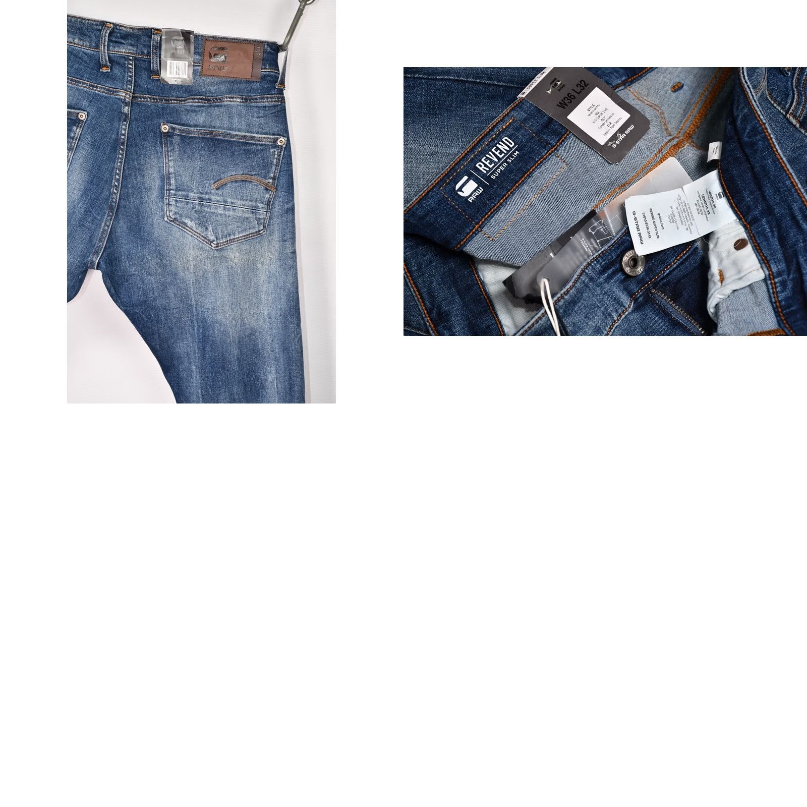 G-Star G-Star REVEND SKINNY Jeans Main Selling Point CATEGORY: Jeans | Size: W36/L32 | Color: Blue | 5-Pocket Design | Inseam 32 | Inseam 31.5" Size US 36 / EU 52 - 8 Thumbnail