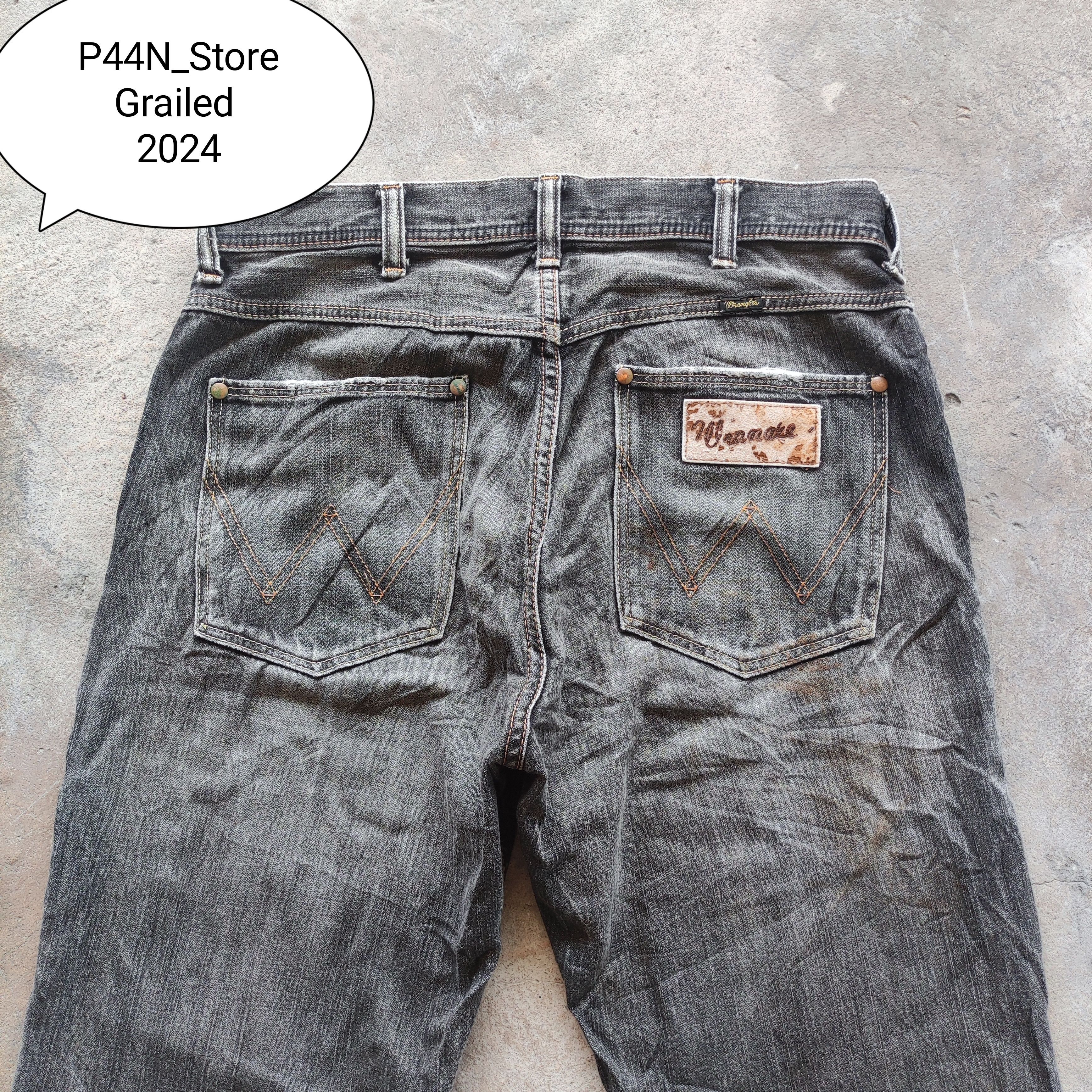 Japanese Brand Vintage Japanese Brand Wrangler Jeans Ripped Pants Size US 34 / EU 50 - 8 Thumbnail