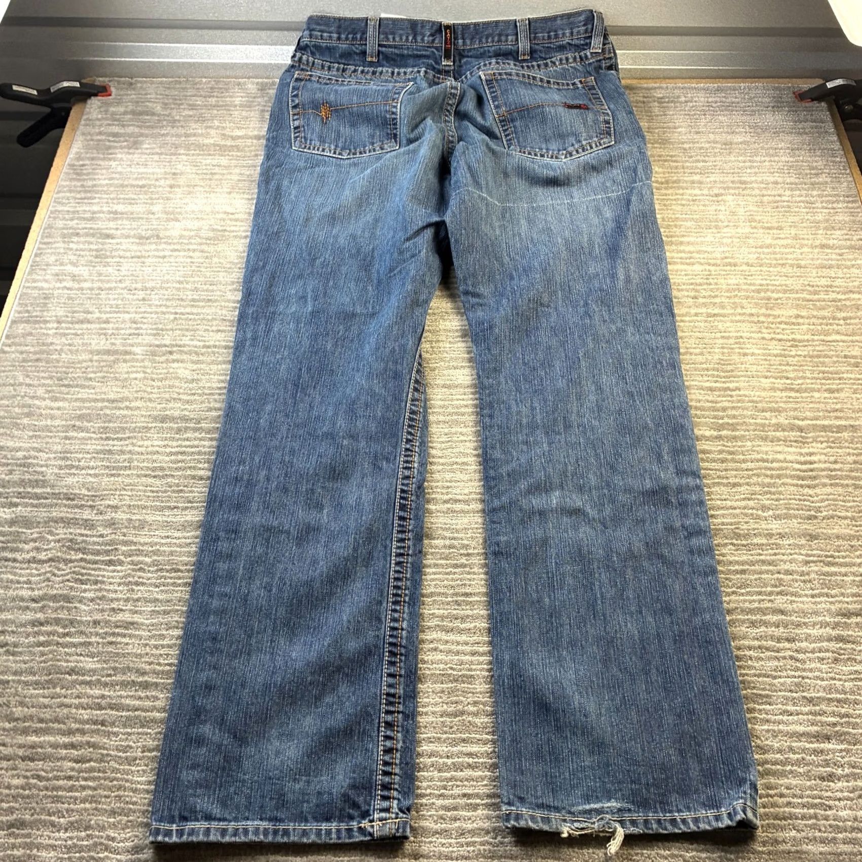 Ariat Ariat Jeans Mens 40x36 Blue Denim Bootcut Relaxed Straight 5-Pocket M4 FR Vintage: No/No N/A Size US 40 / EU 56 - 2 Thumbnail