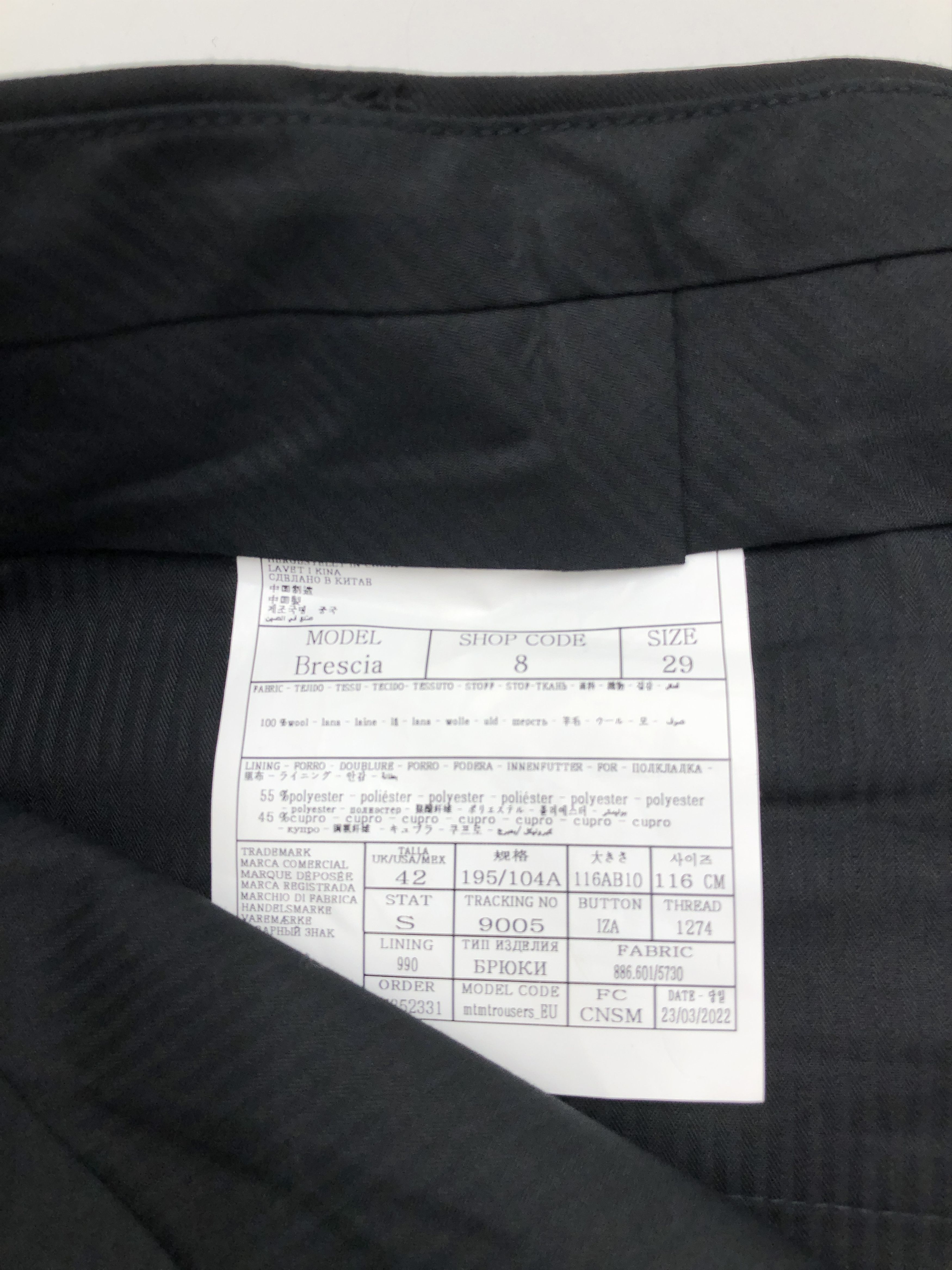 Suitsupply SUITSUPPLY Brescia Wool Formal Trousers Size 29 - W38 L26 Size 42S - 7 Thumbnail