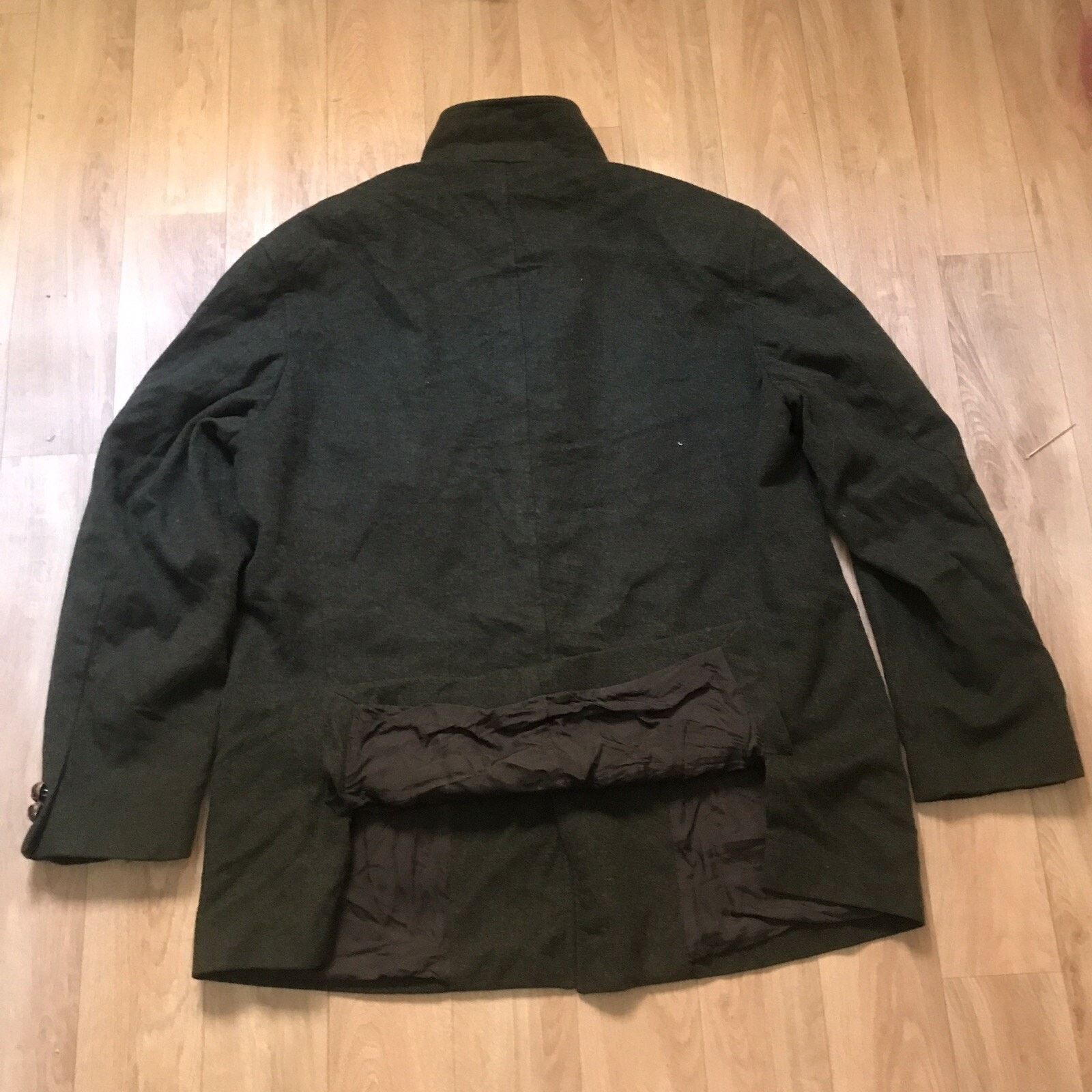 Burberry VINTAGE Burberry coat winter jacket virgin wool alpaca mens Size US L / EU 52-54 / 3 - 3 Thumbnail