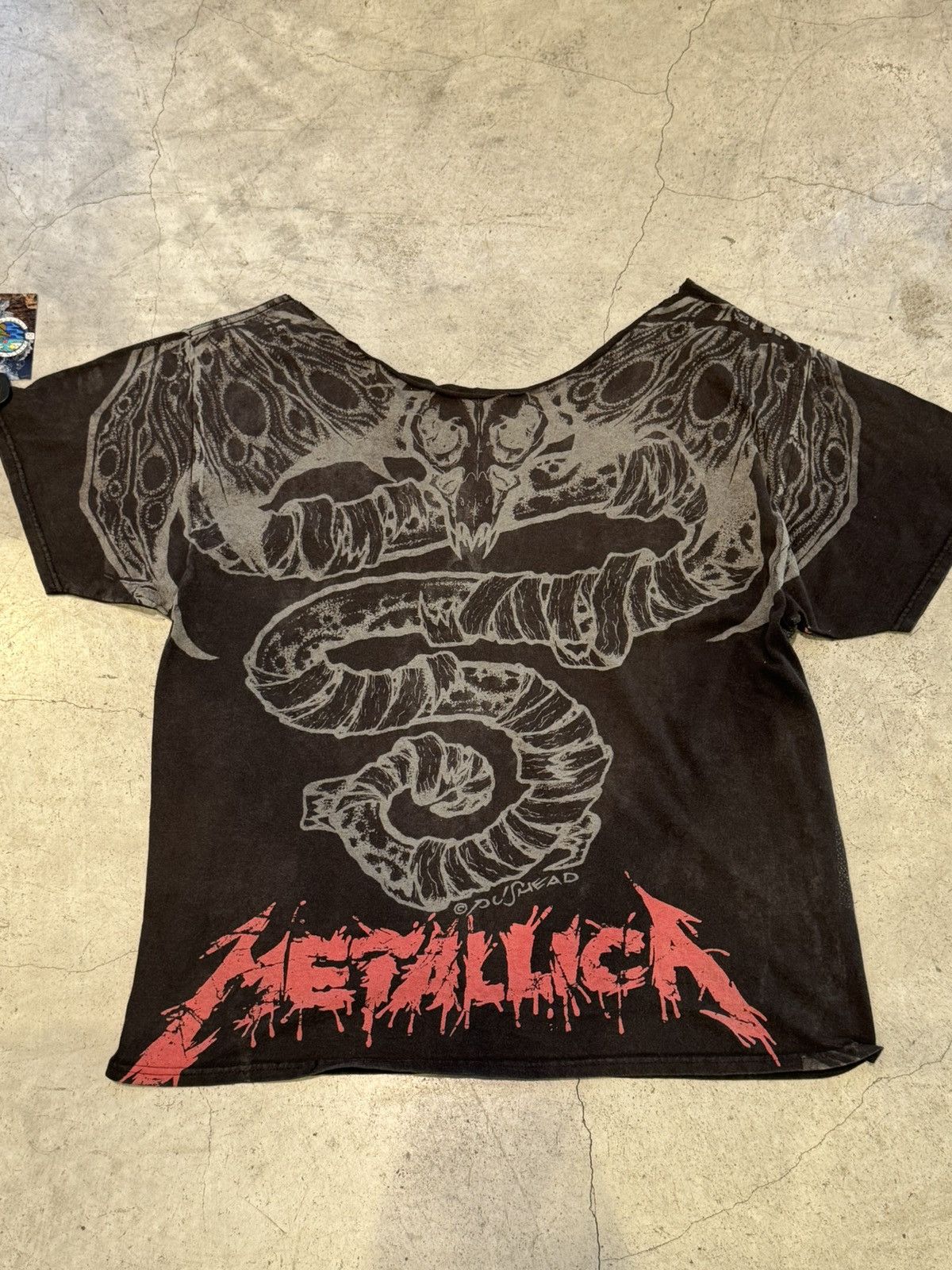 Band Tees × Metallica × Vintage Chopped Vintage Metallica Pushead AOP Tee Size US XXL / EU 58 / 5 - 3 Thumbnail