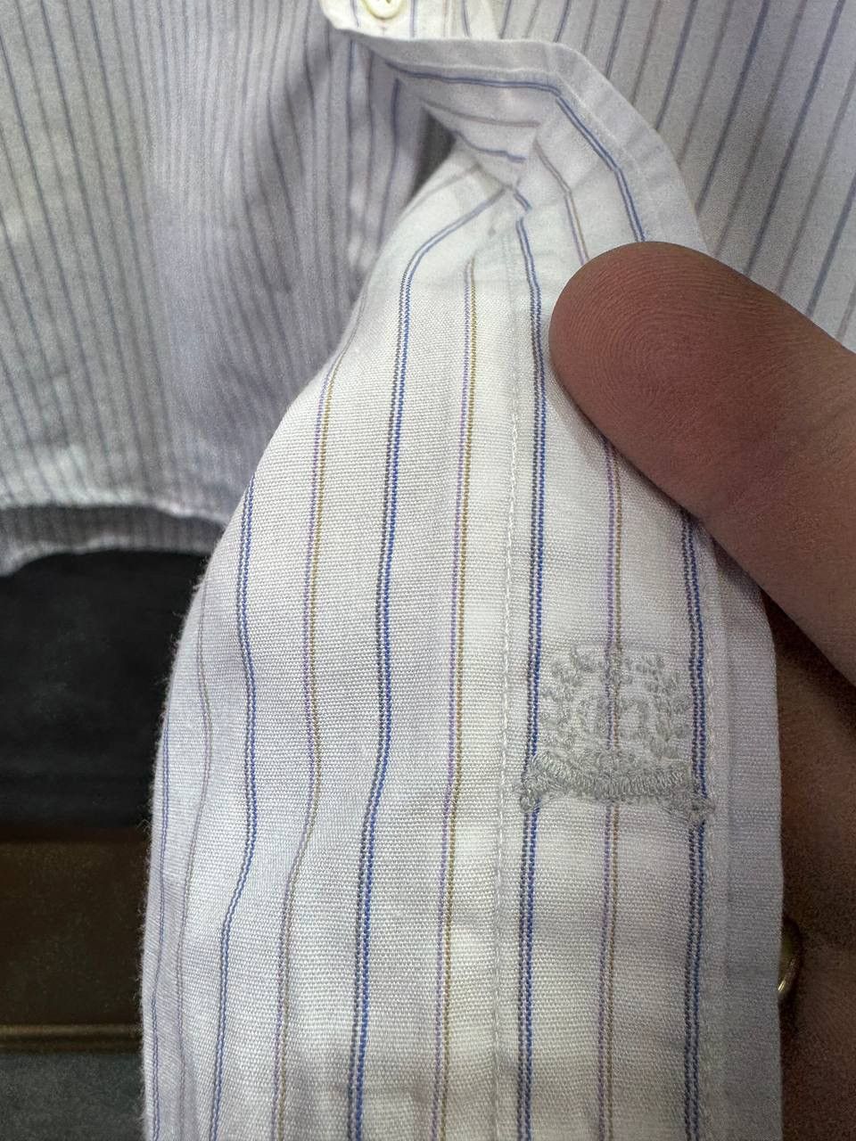 Christian Dior Monsieur Christian Dior Monsieur Vintage Striped Button Up Shirt Size US L / EU 52-54 / 3 - 14 Thumbnail