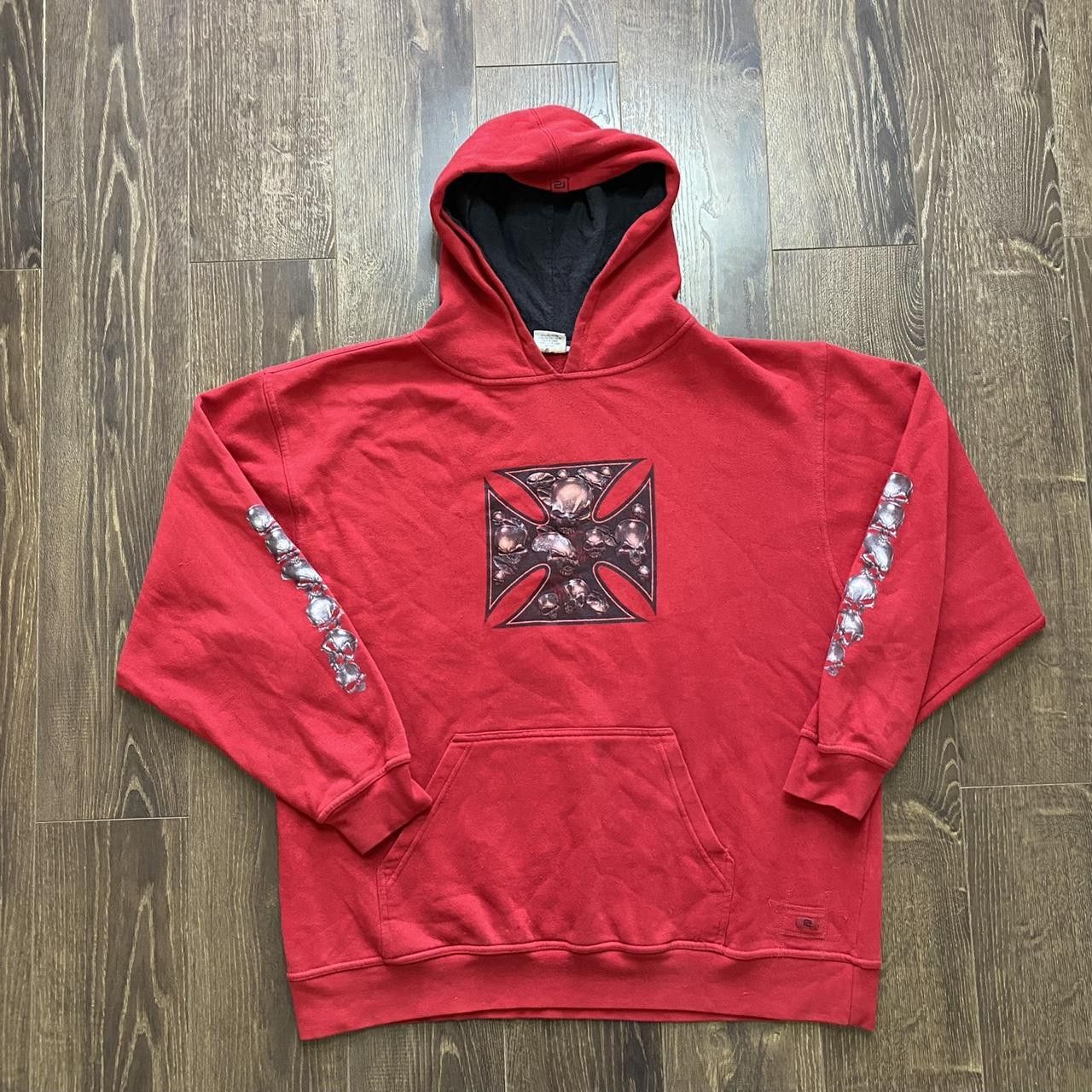 Vintage vintage Randy Rivers skateboarding hoodie Size US XL / EU 56 / 4 - 1 Thumbnail