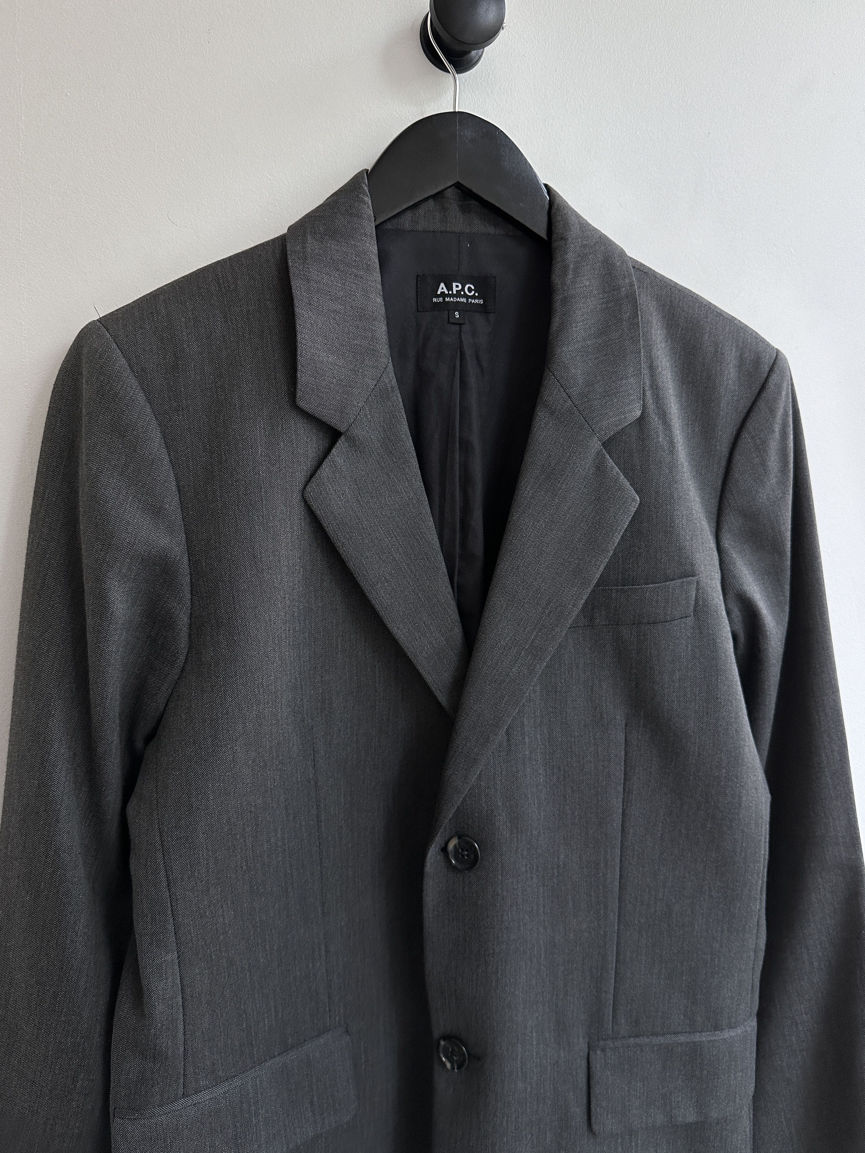 A.P.C. A.P.C Gray Blazer Size 42R - 3 Thumbnail