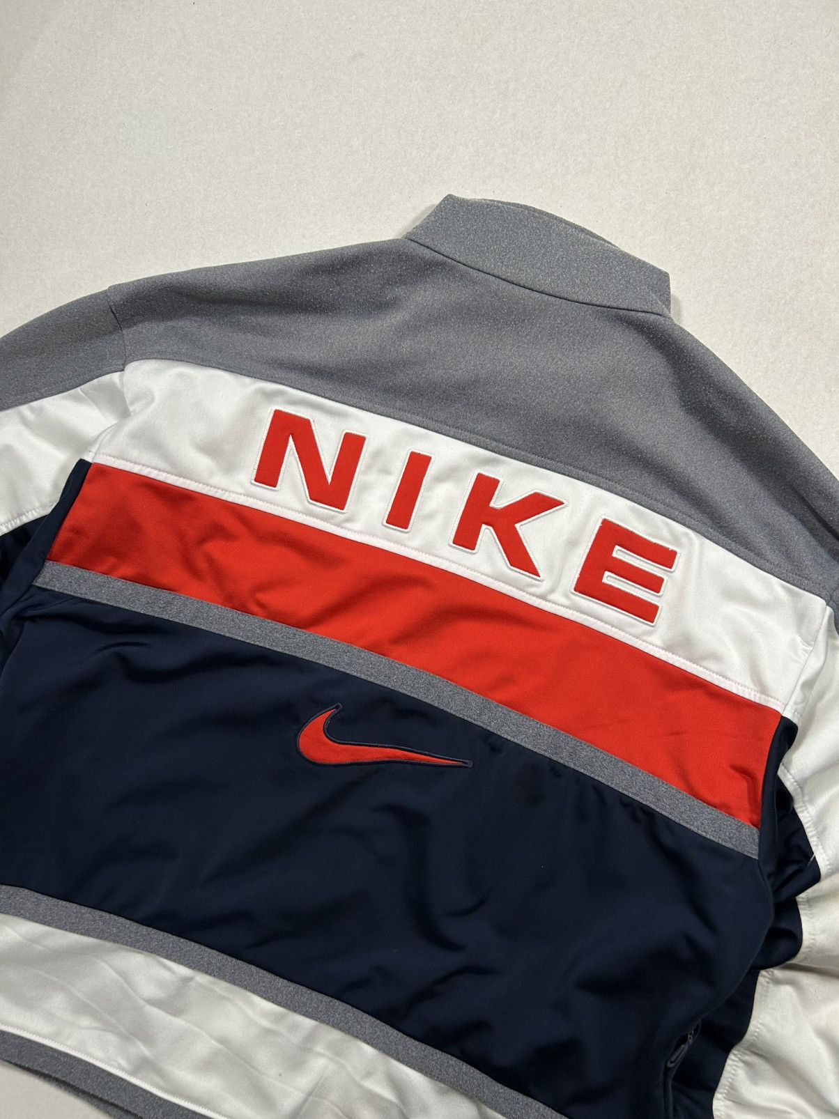 Nike × Vintage ZIP NIKE BIG LOGO VERY RARE Size US L / EU 52-54 / 3 - 3 Thumbnail
