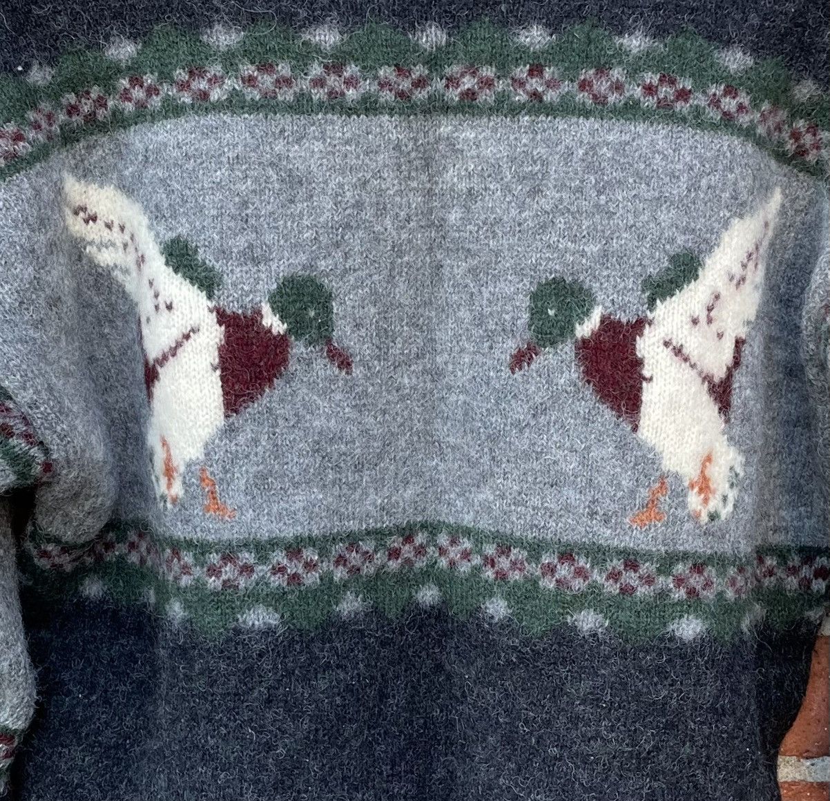 Woolrich Woolen Mills Vintage Woolrich Sweater Duck Mallard 100% Pure Wool Size US M / EU 48-50 / 2 - 5 Thumbnail