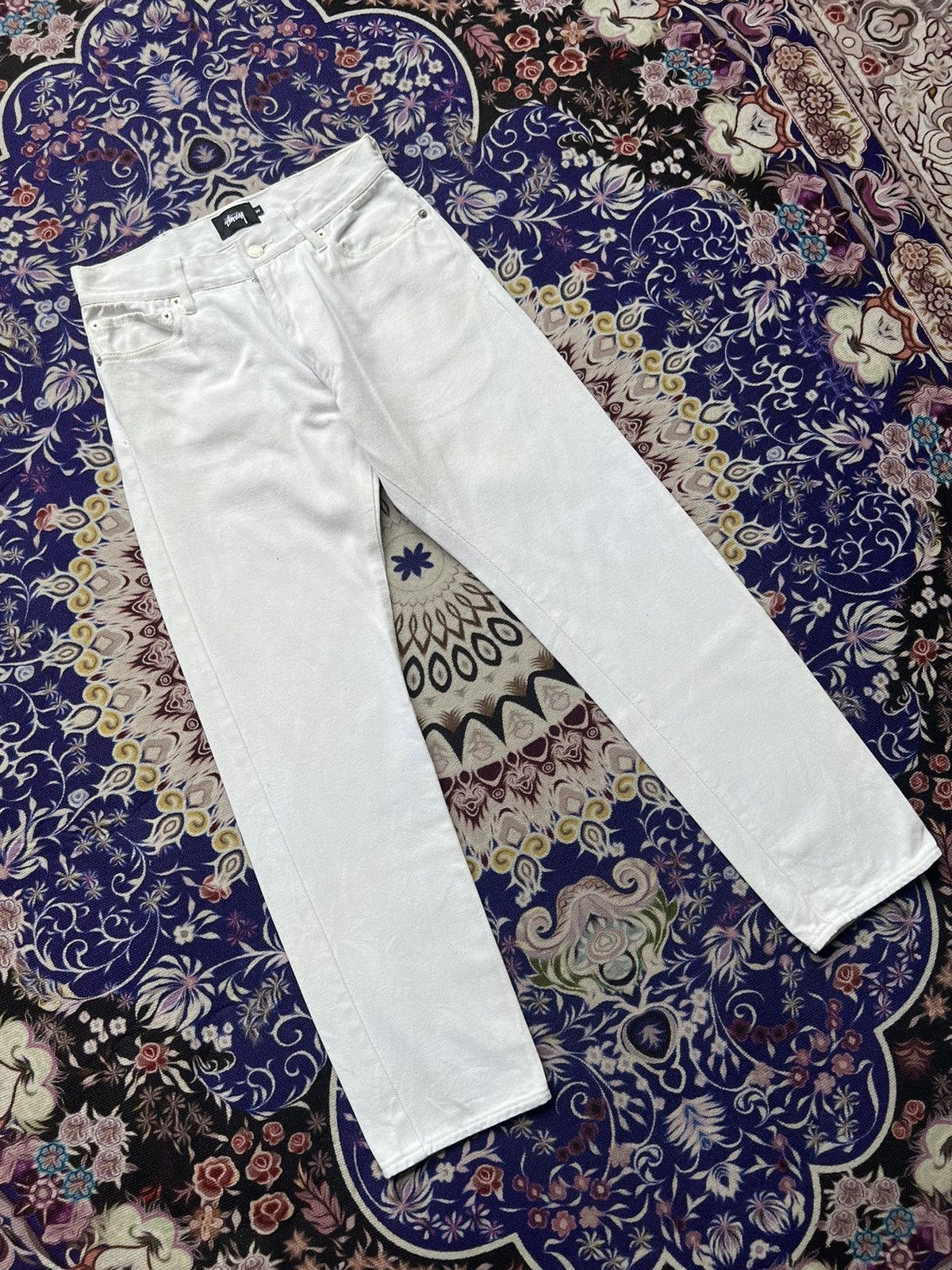 Stussy White Stussy Denim Jeans Slim Fit Skate Jeans Size US 30 / EU 46 - 6 Thumbnail