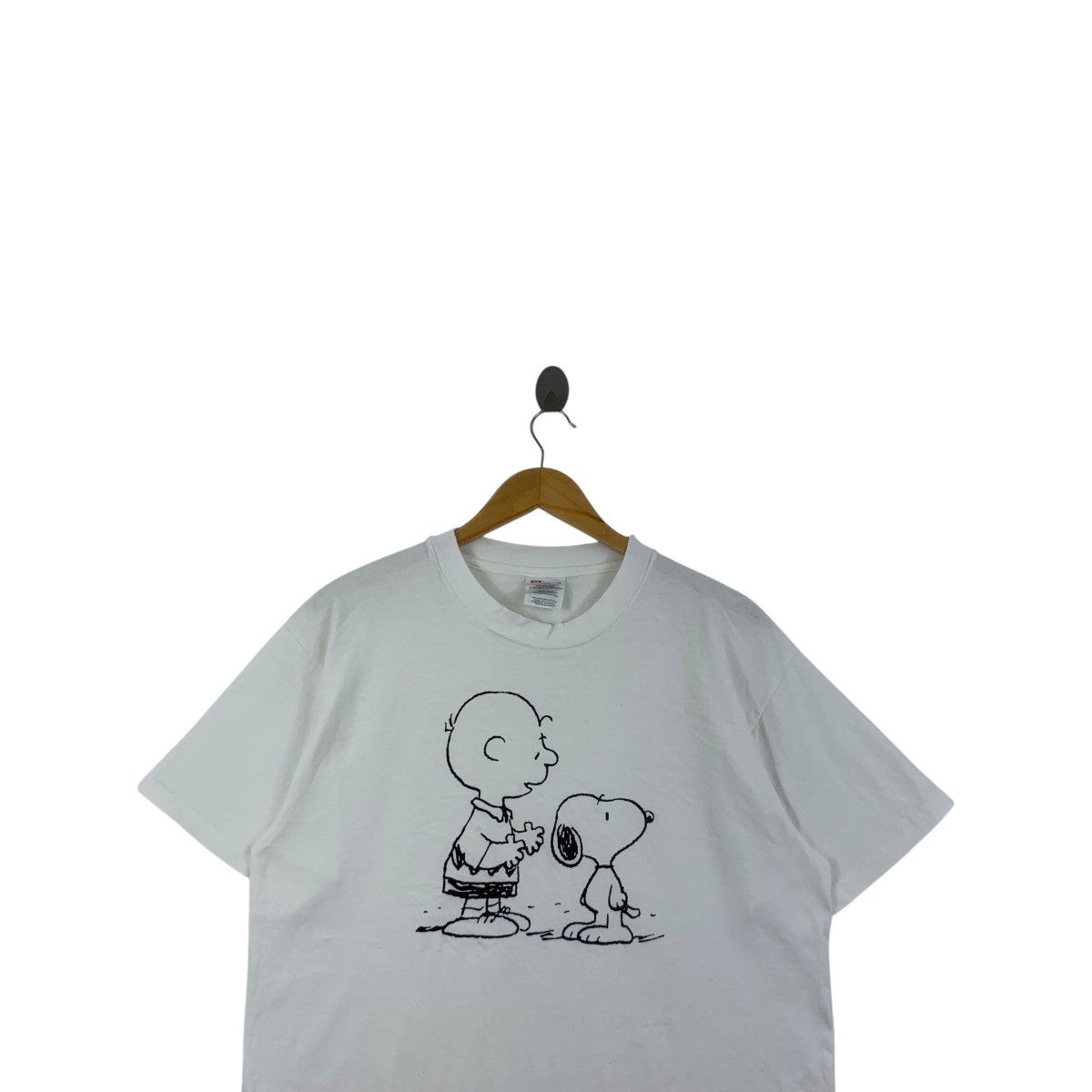 Hanes Vintage 90’ SNOOPY PEANUTS Cartoon Comic Hanes Tag Tee Shirt Size US L / EU 52-54 / 3 - 2 Thumbnail