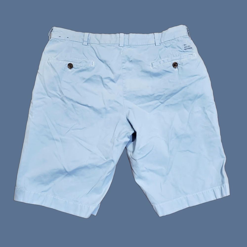 Brooks Brothers Brooks Brothers Bermuda Shorts Mens 33 Blue Cotton Flat Front 10 Inseam Casual Size US 33 - 1 Thumbnail