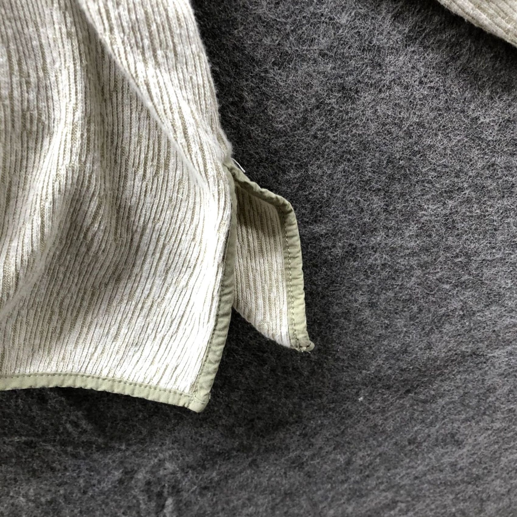J. Jill J. Jill Linen Blend Long Sleeve Top Womens XL Sage Green Ribbed Round Neck Shirt Size XL / US 12-14 / IT 48-50 - 6 Thumbnail