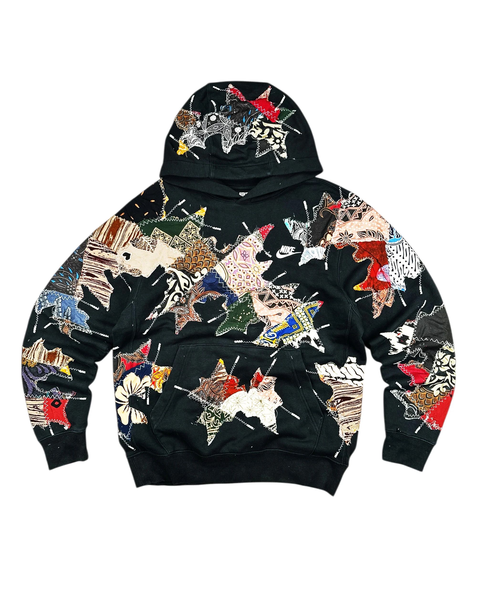 Japanese Brand Re-worked 1 of 1 Handmade Nike Batik Riot Hoodie size M Size US M / EU 48-50 / 2 - 7 Thumbnail