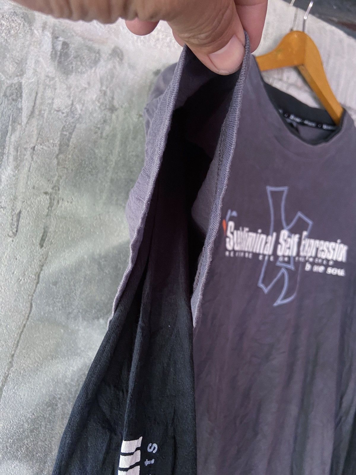 Japanese Brand DOUBLE LAYER SUBLIMINAL SELF EXPRESSION LONG SLEEVE Size US L / EU 52-54 / 3 - 10 Thumbnail