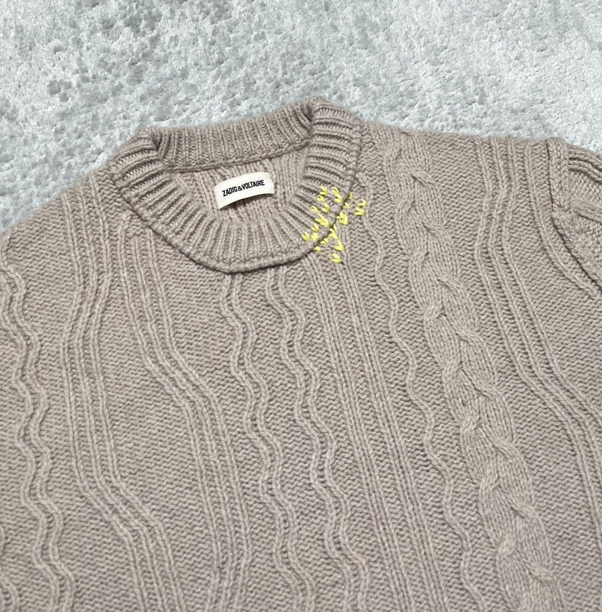 Zadig & Voltaire Vintage Beige Sweater figured Basic zadig & voltaire Wool Size M / US 6-8 / IT 42-44 - 3 Thumbnail