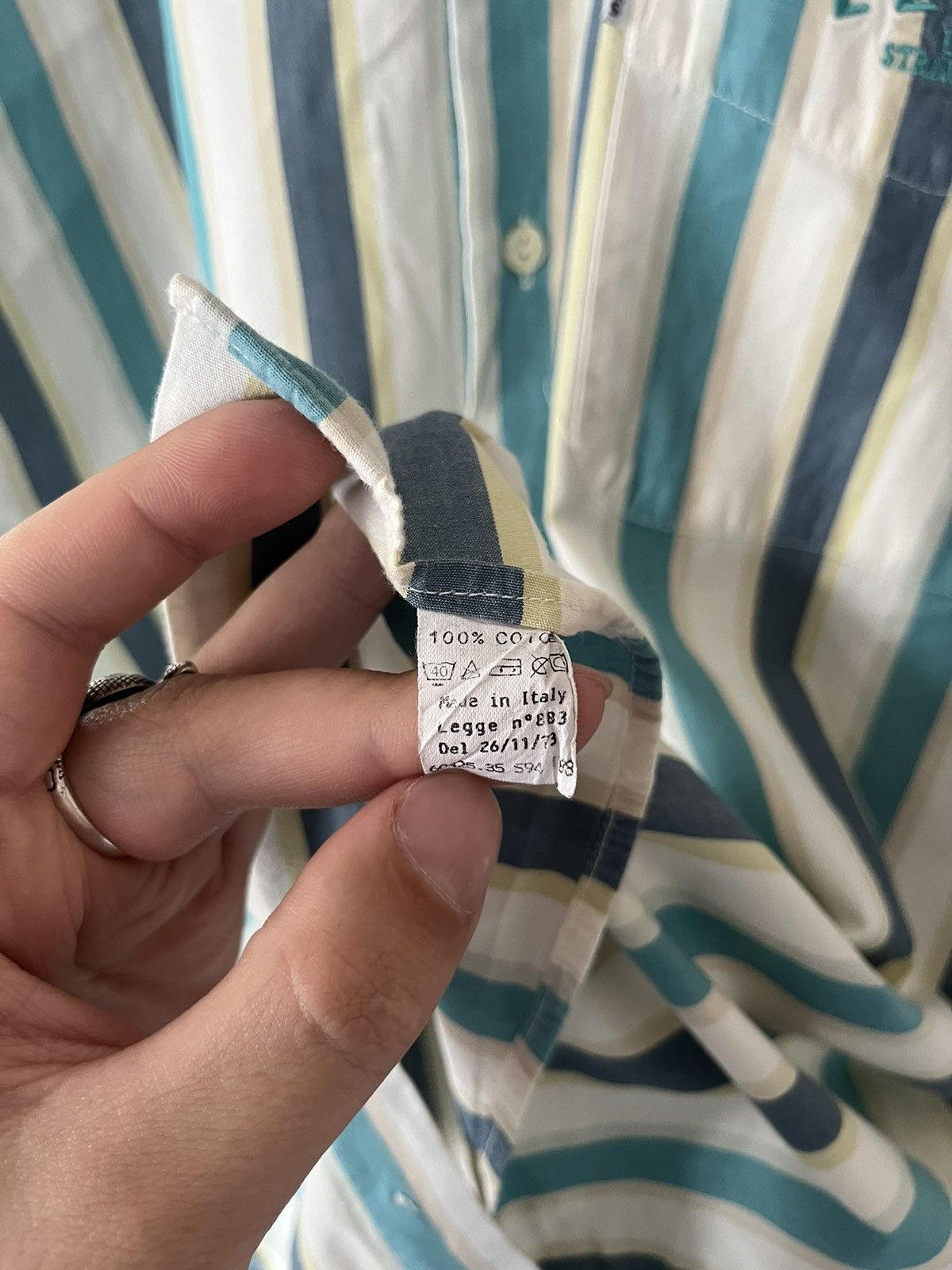 Levi's Vintage Levi's Striped Oxford Button Shirt Longsleeve Green Size US XL / EU 56 / 4 - 8 Thumbnail