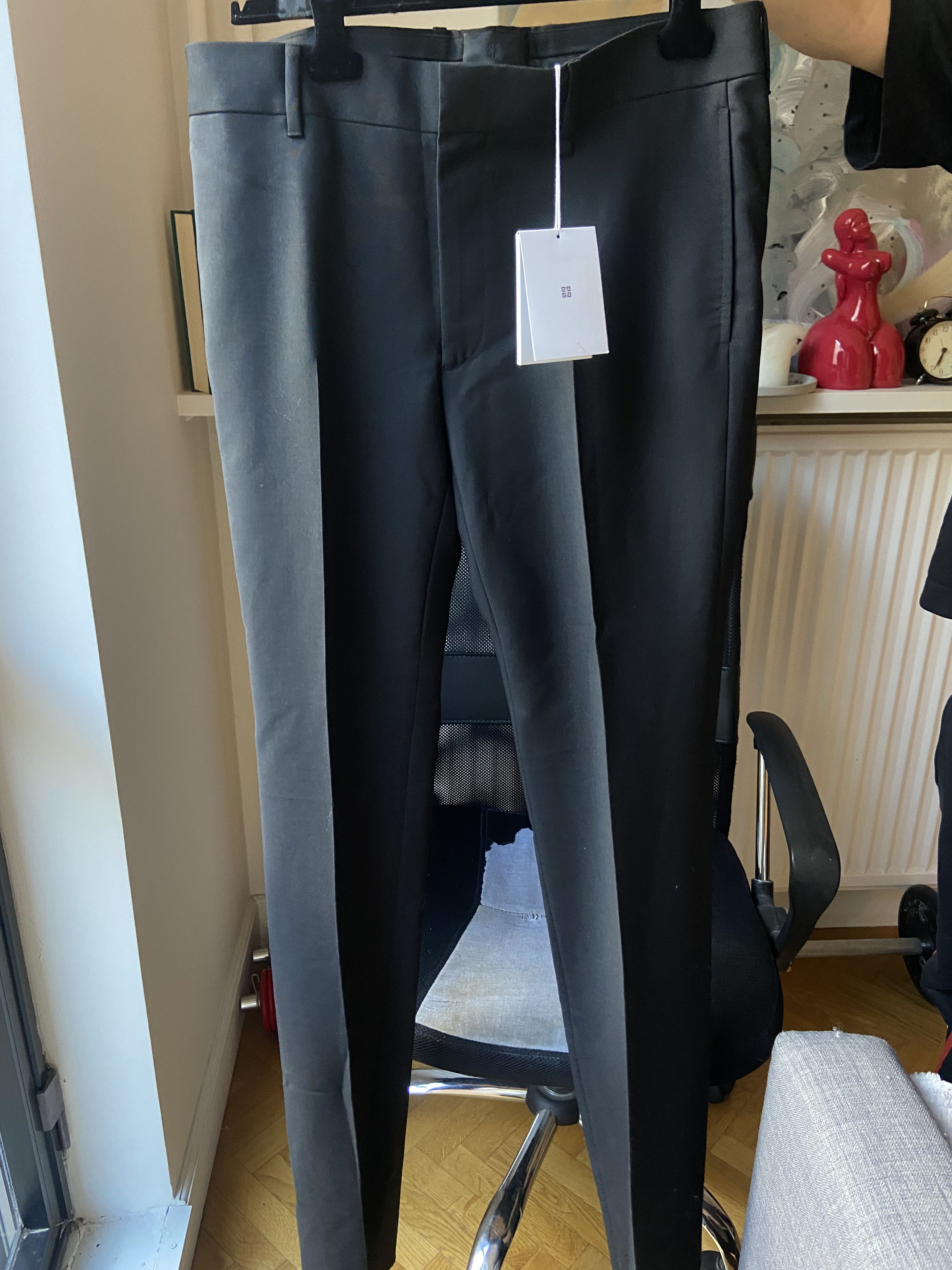 Givenchy Givenchy Black Classic-Fit Trousers Size US 34 / EU 50 - 1 Thumbnail