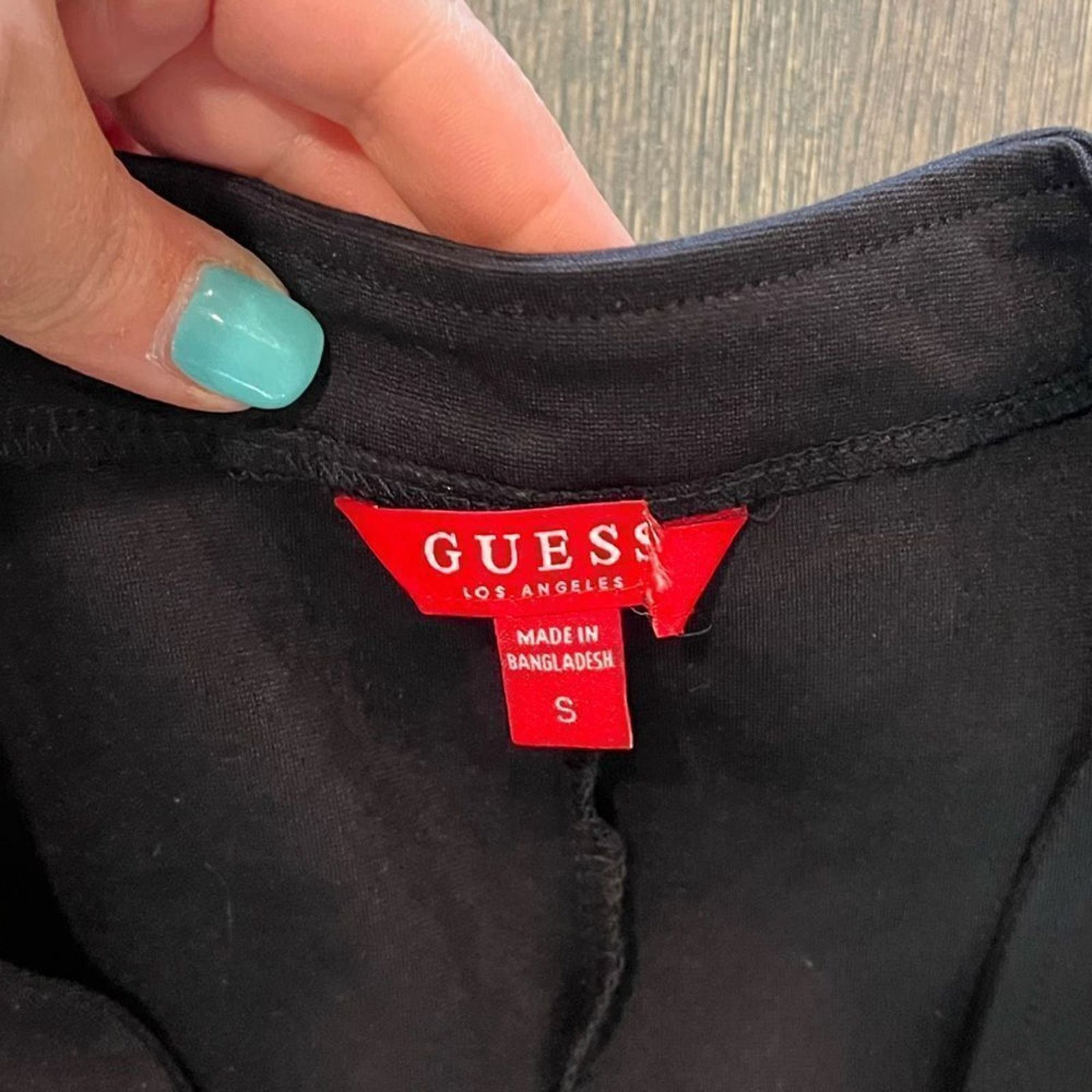 Guess Guess Womens Black Open Front Blazer Cropped Length - Size S Size S / US 4 / IT 40 - 5 Thumbnail