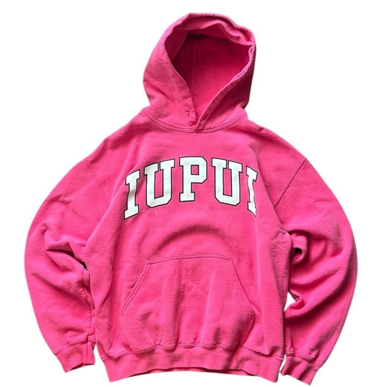 Gildan UPUI pink and white hoodie Size US M / EU 48-50 / 2 - 1 Thumbnail