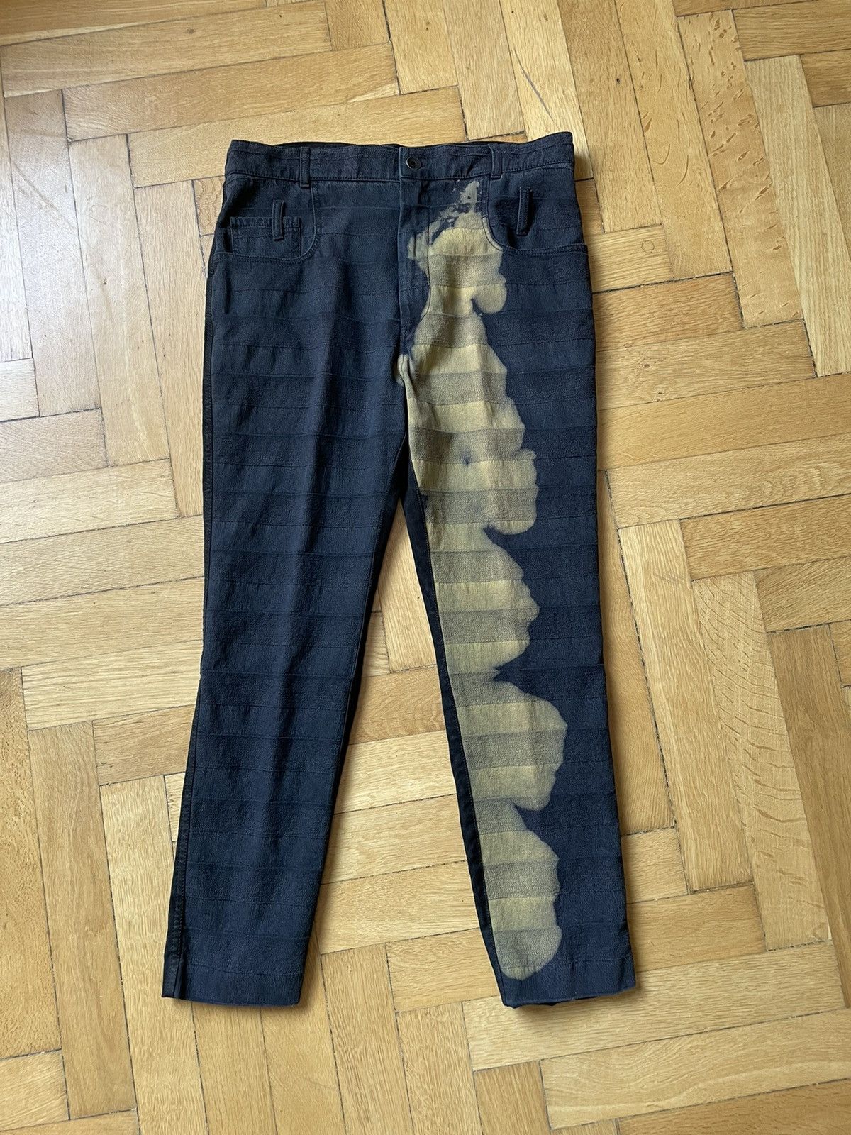 Haider Ackermann SS17 Bleached Two Tone Suede Trousers Size US 30 / EU 46 - 2 Thumbnail