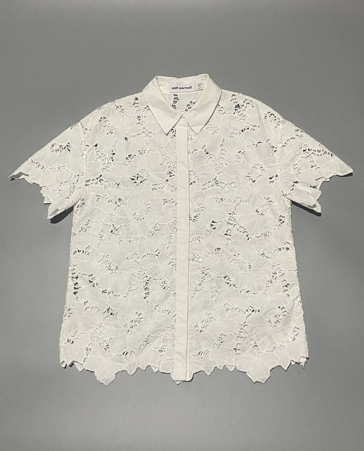 Tシャツ・カットソー SELF PORTRAIT Viscose top with lace inserts Self-Portrait Viscose Top With Lace Inserts | Grailed