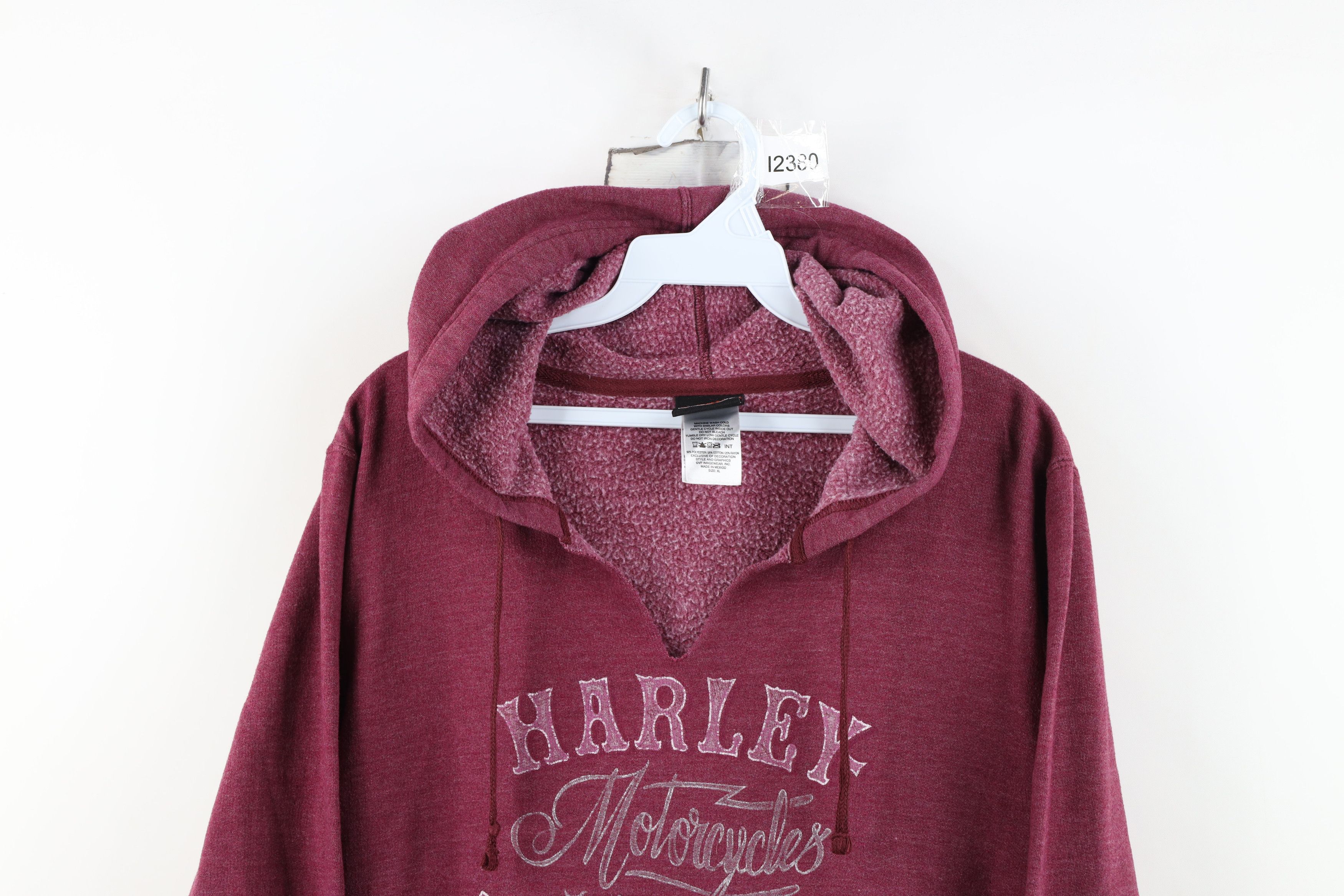 Harley Davidson Vintage Y2K Harley Davidson Flower Wing Hoodie Sweatshirt Size XL / US 12-14 / IT 48-50 - 2 Thumbnail