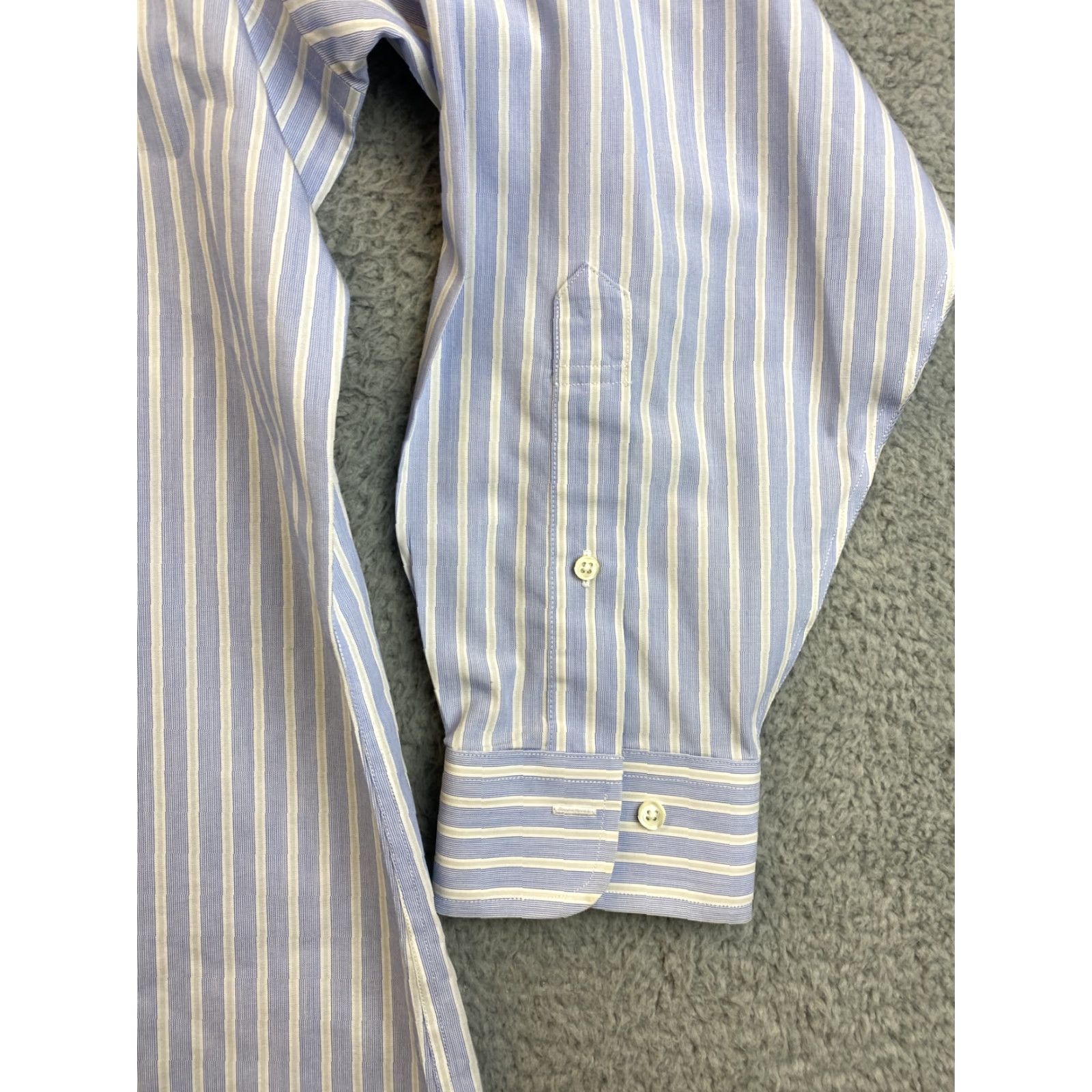 Brooks Brothers Brooks Brothers Button-Up Shirt Adult 18 Blue White Striped Long Sleeve Mens Size US XXL / EU 58 / 5 - 3 Thumbnail