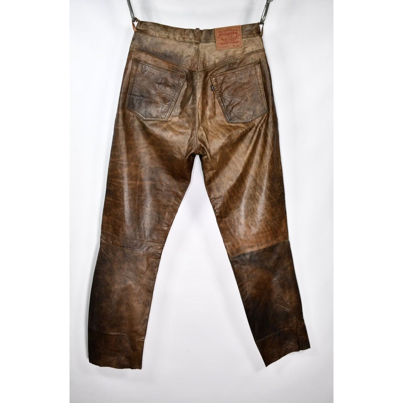 Levi's Vintage Levi’S 503-9320 Real Leather Brown Made Korea Mens Pants size W31 L34 Size US 31 - 4 Thumbnail